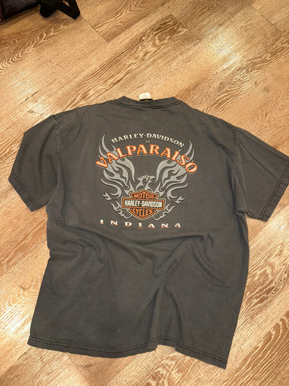 Vintage Harley Davidson Valparaiso Indiana Tee (XL)