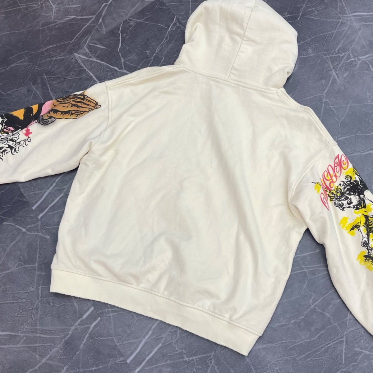 Unlikely Streetwear Jesus Pullover Cream - Image 2