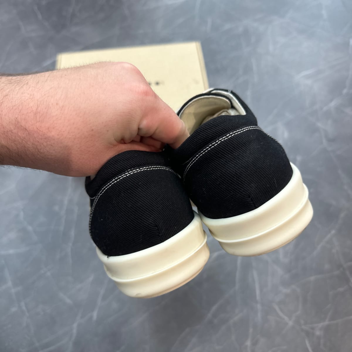 Rick Owens DRKSHDW Vintage Low Black Milk (Size 43) (Lightly Worn)
