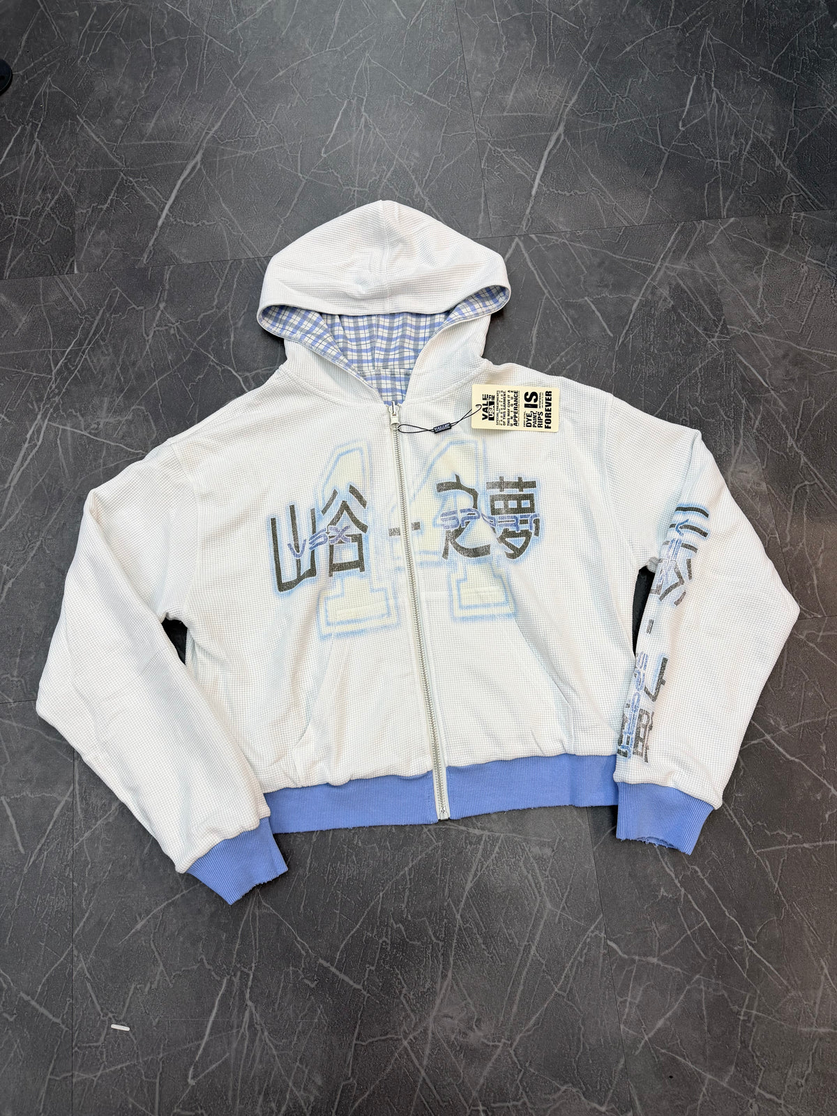Vale Forever Reverso Thermal Zip Hoodie Blue