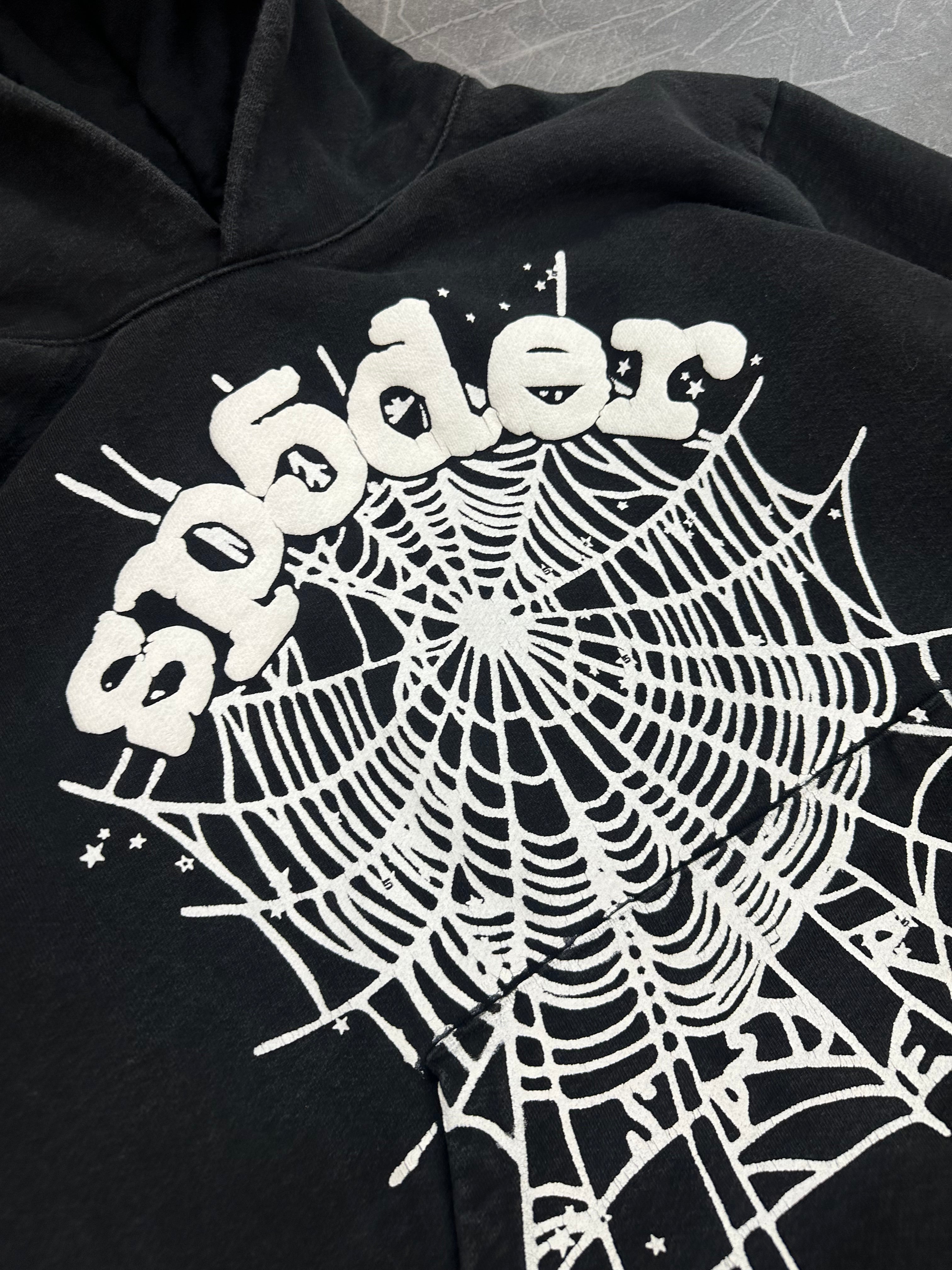 Sp5der Hoodie OG Web “Black”