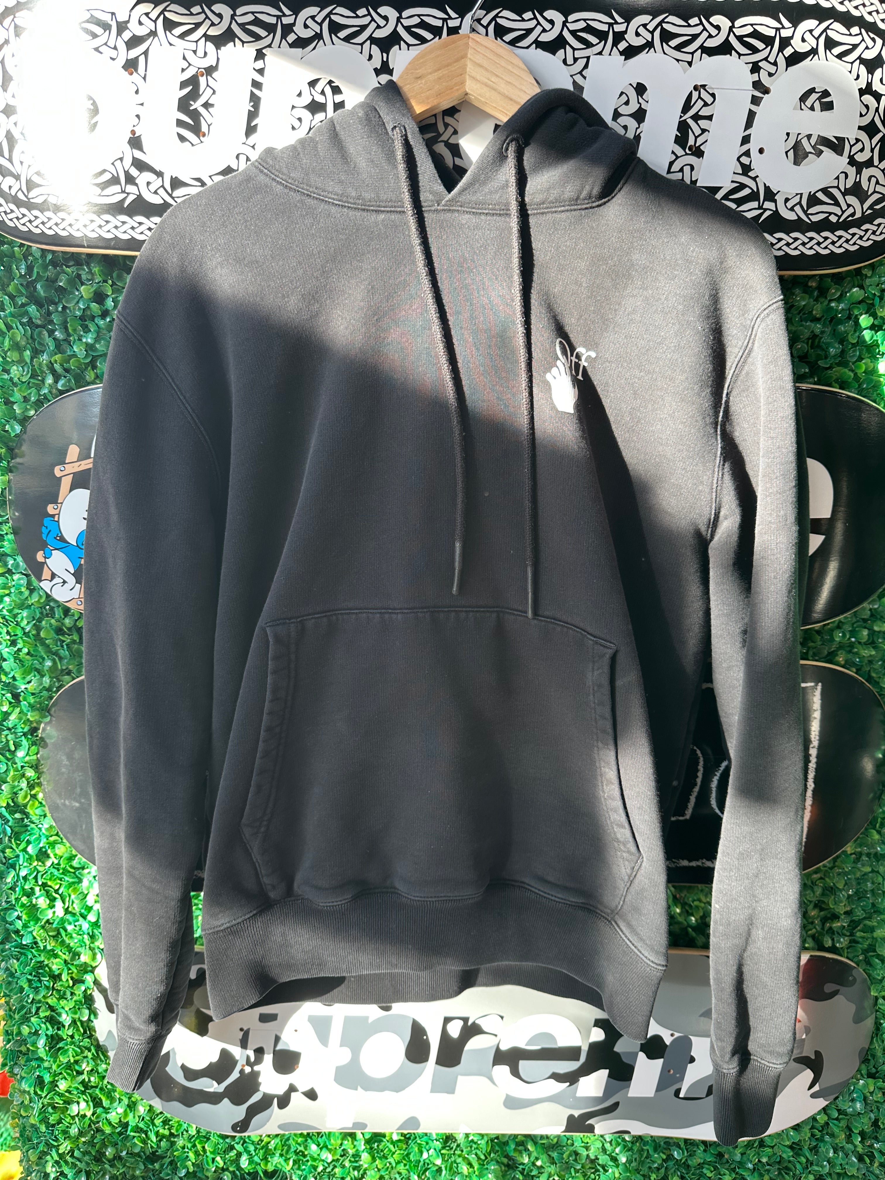 Off-White Hoodie Degrade Arrows Black Multi