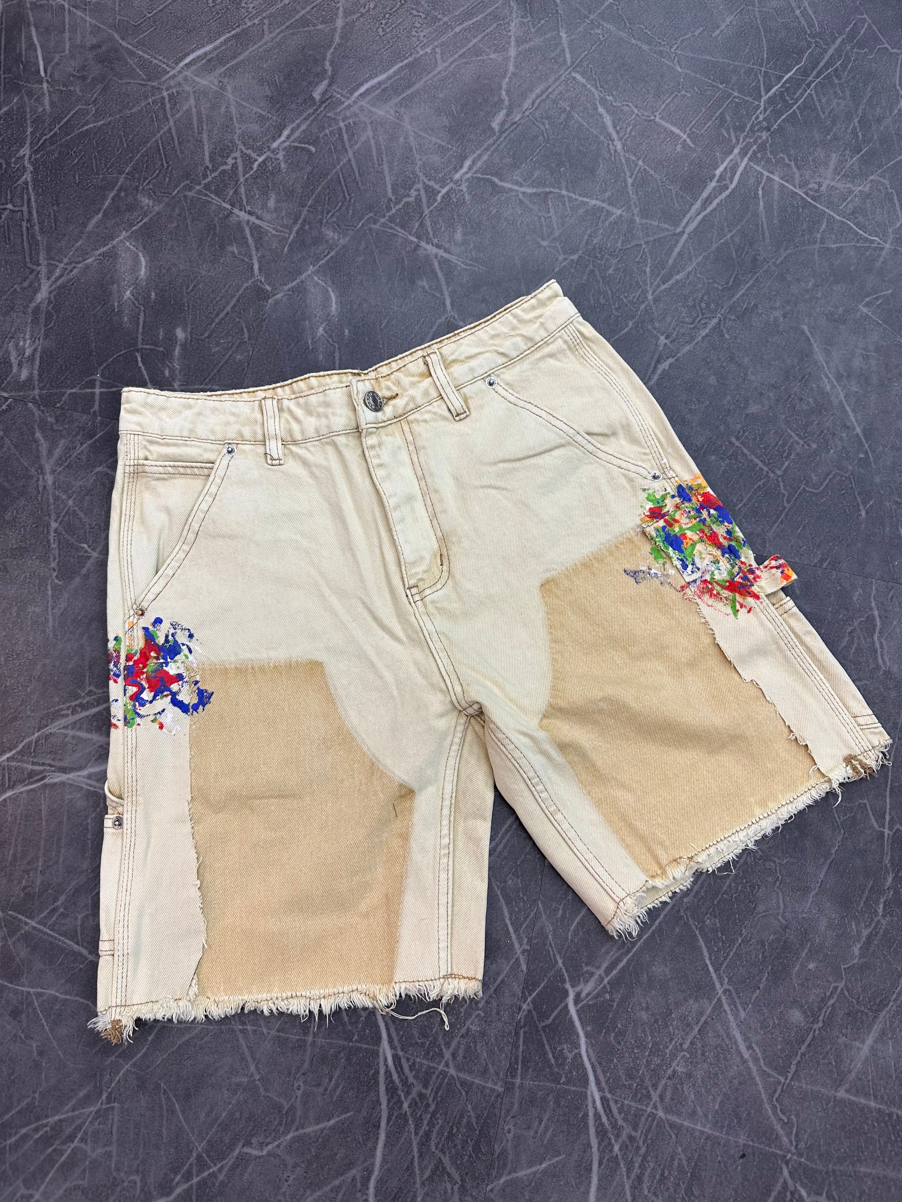 Undeveloped Sand Split Painters Shorts