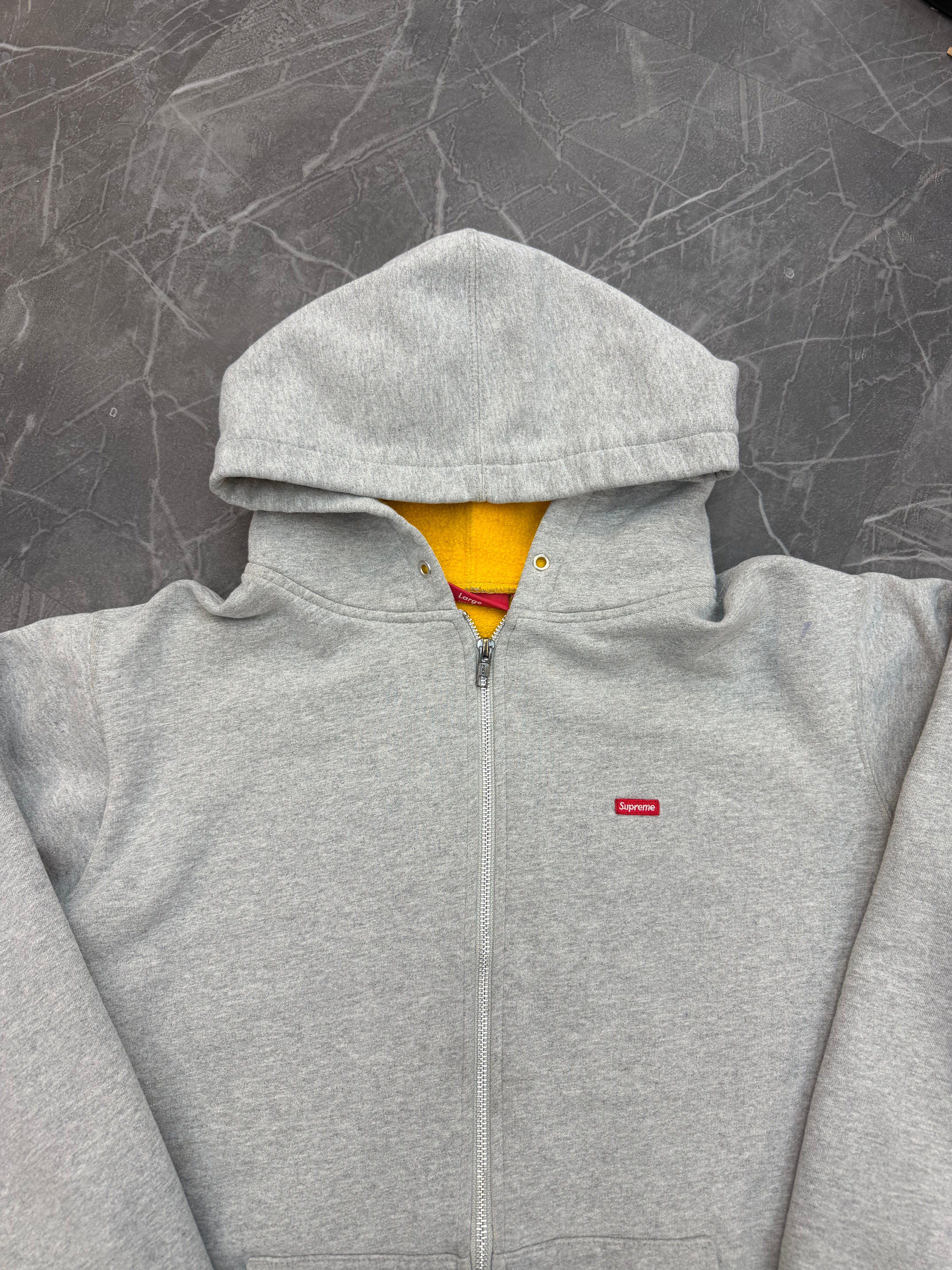 Supreme Zip-Up Mini Box Logo “Heather Grey”