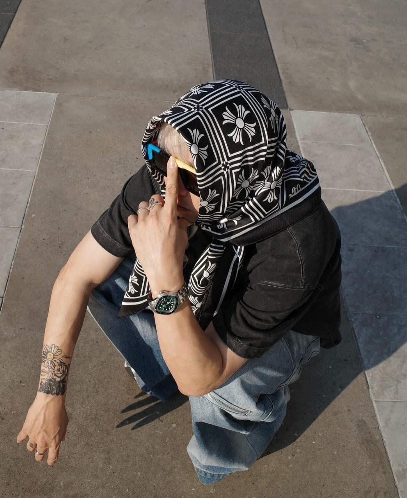 Chrome Hearts Silk Scarf Math Plus