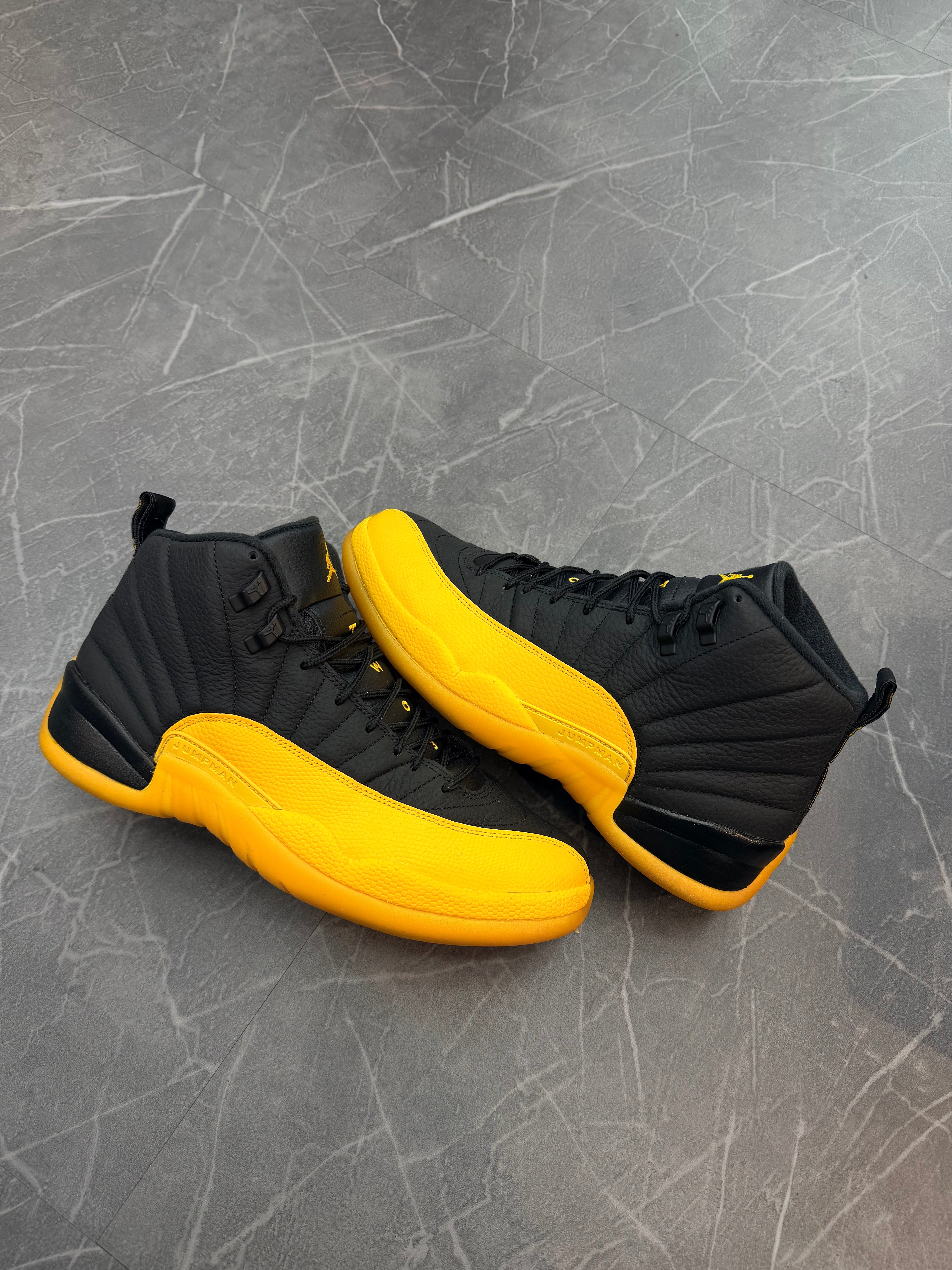Jordan 12 “Black University Gold”