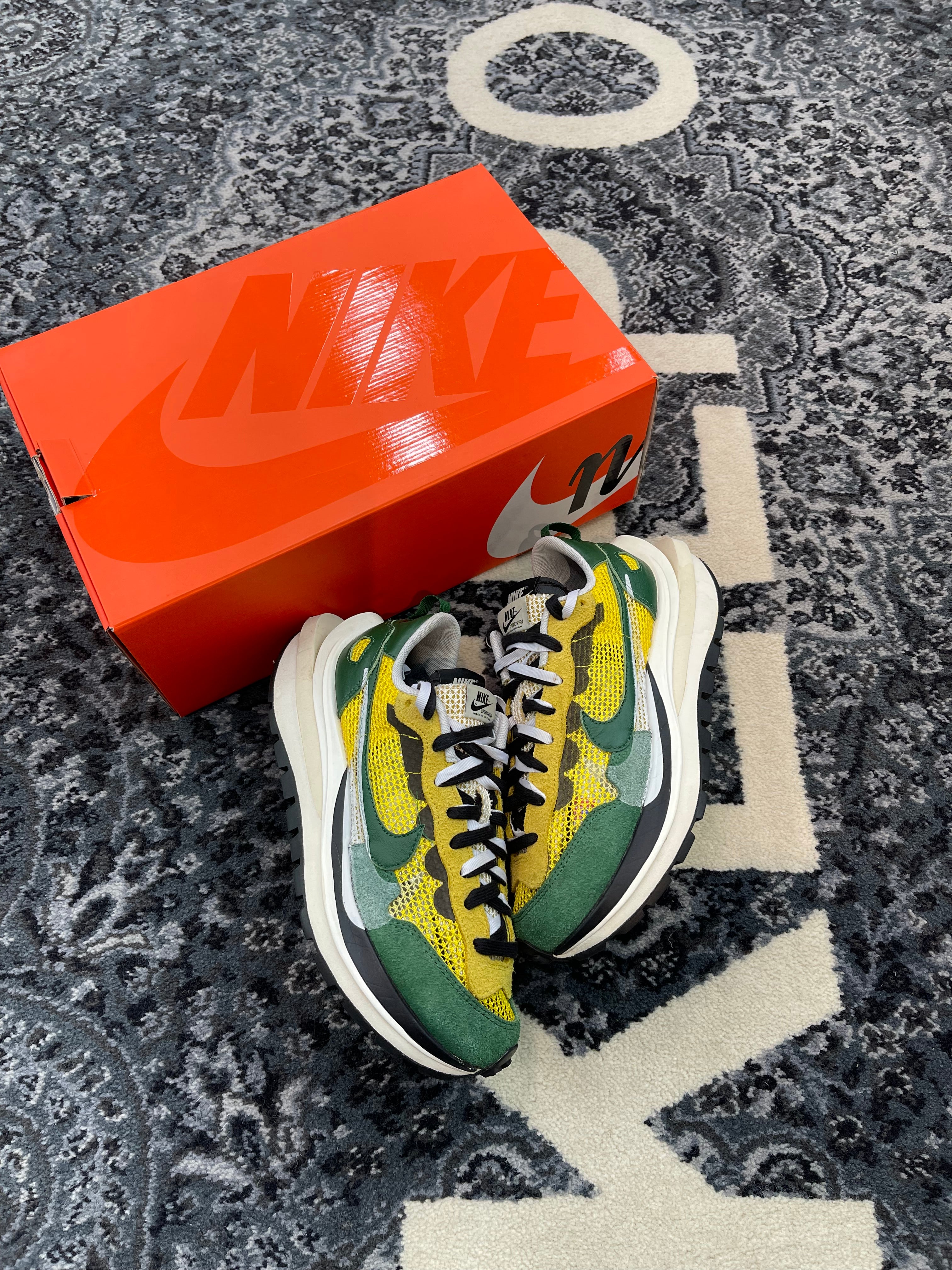 Sacai Vaporwaffle “Tour Yellow Stadium Green”