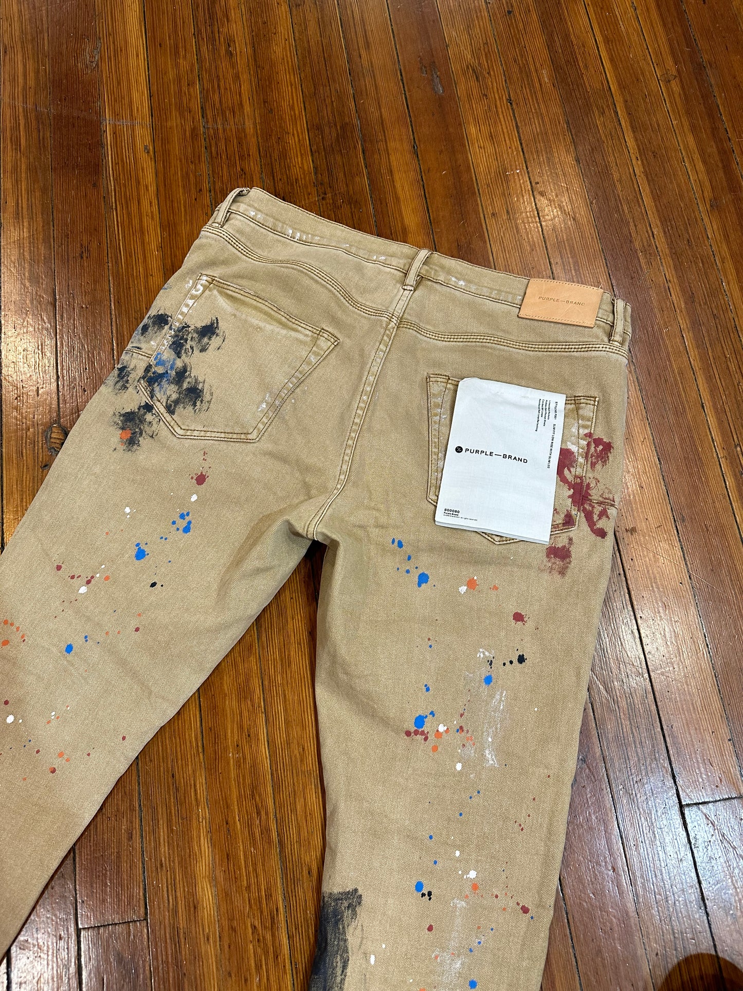 Purple Brand Jeans “Tan Splatter”