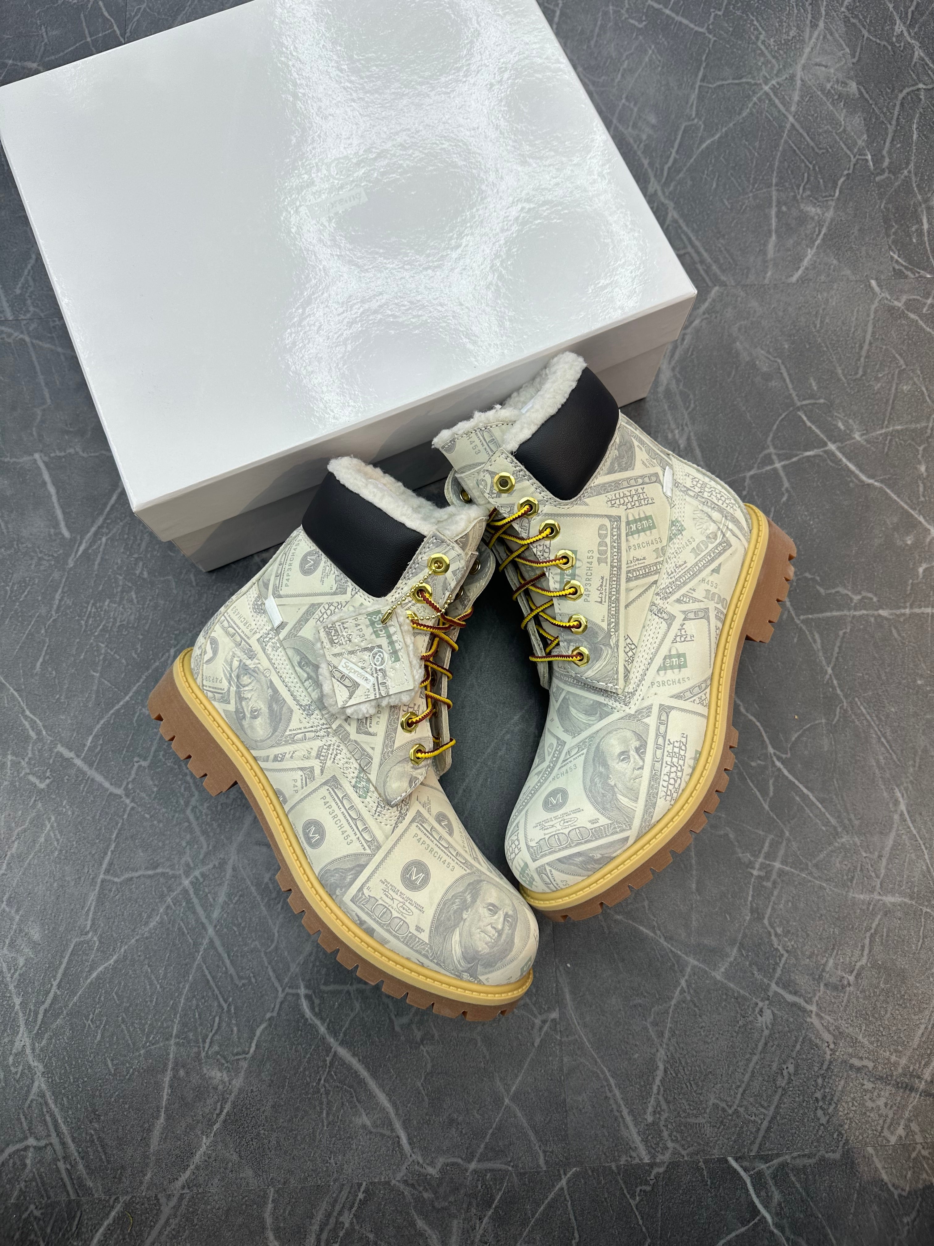 Timberland 6” Boot Supreme X MM6 Maison Margiela “$100 Bills”