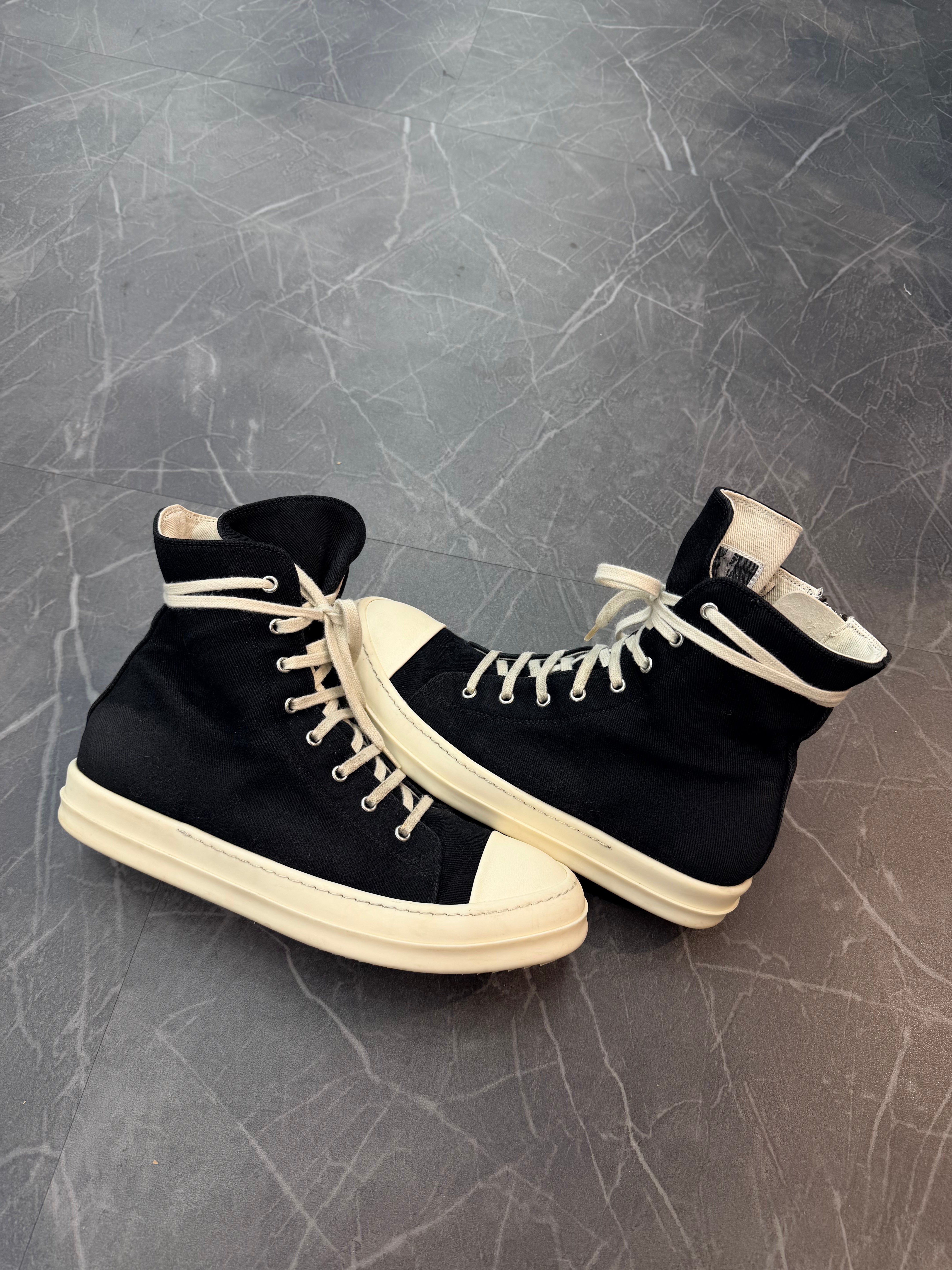 Rick Owens DRKSHDW Black Milk High Top (43)