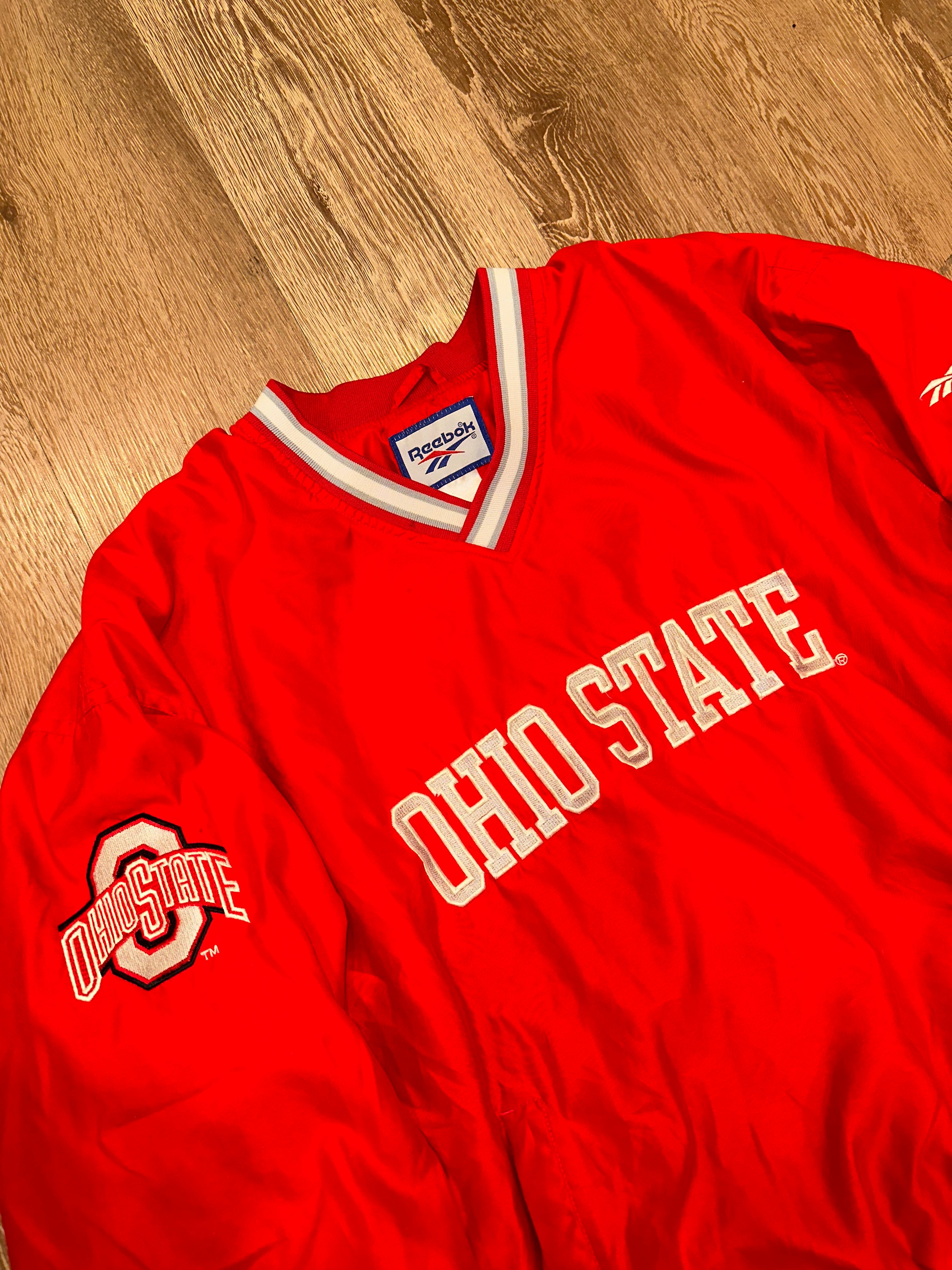 Ohio State Windbreaker Pullover Reebok (L)