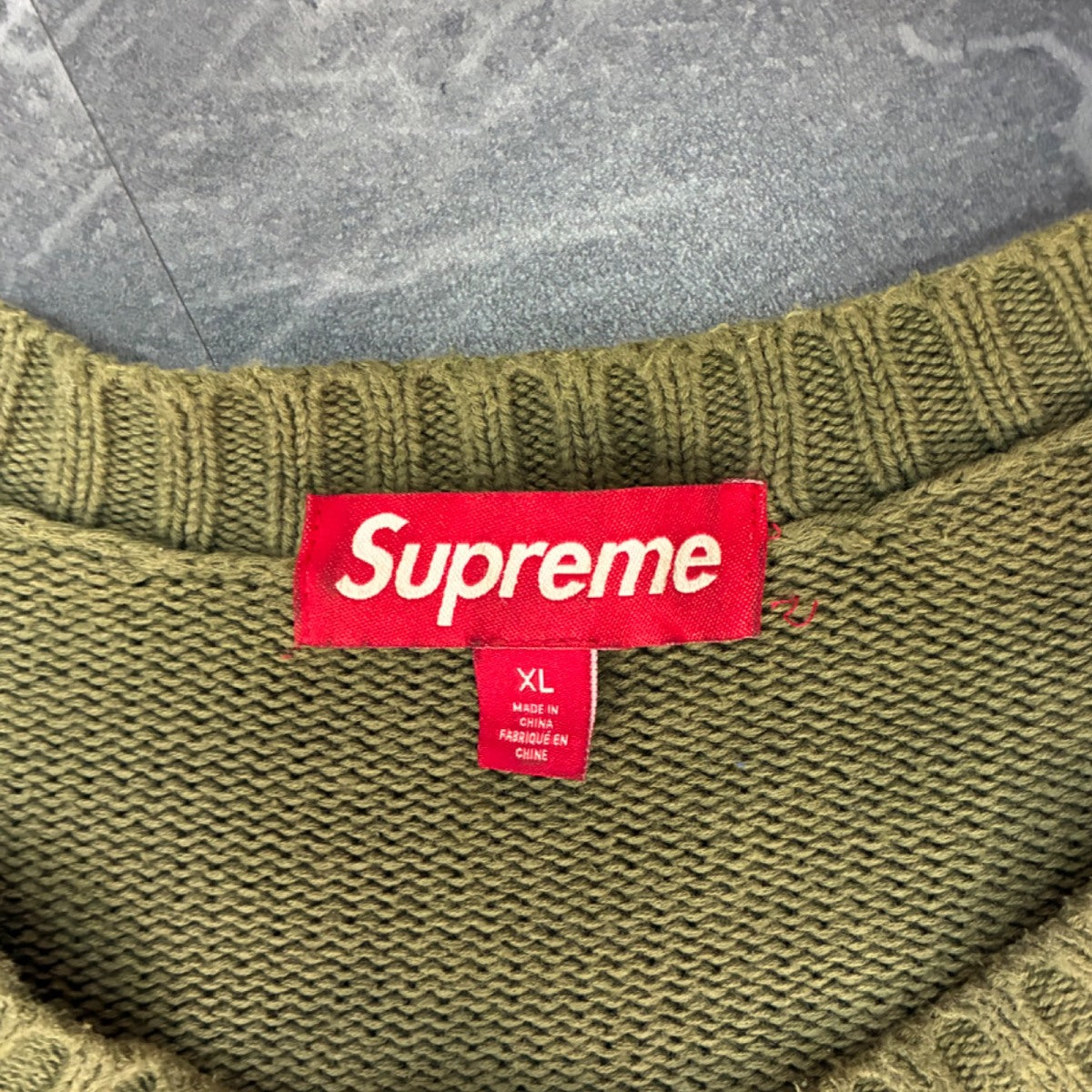 Supreme Futura Sweater Olive - Image 3