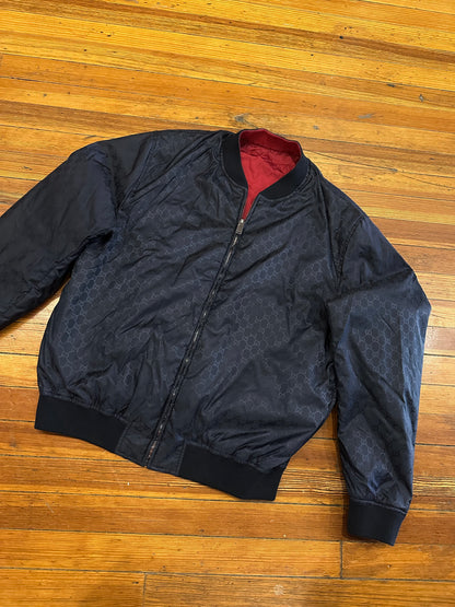Gucci REVERSIBLE GG NYLON BOMBER
JACKET
