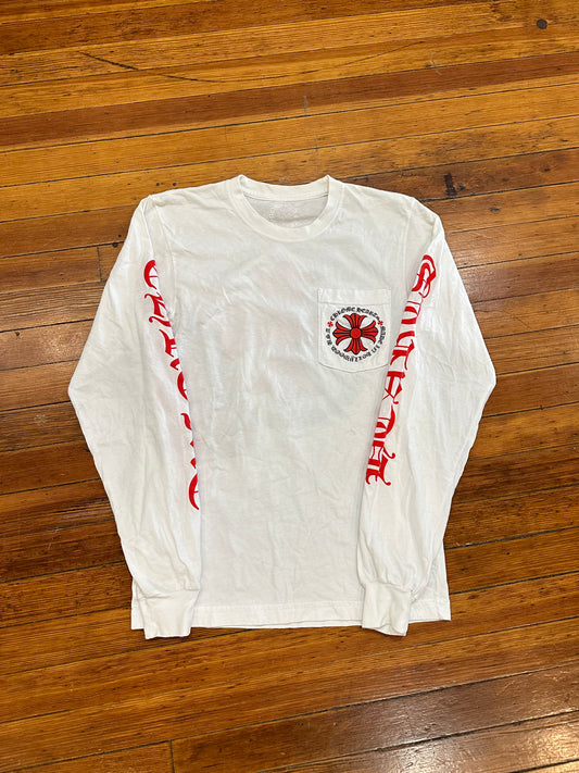 Chrome Hearts Long Sleeve Red White Logo