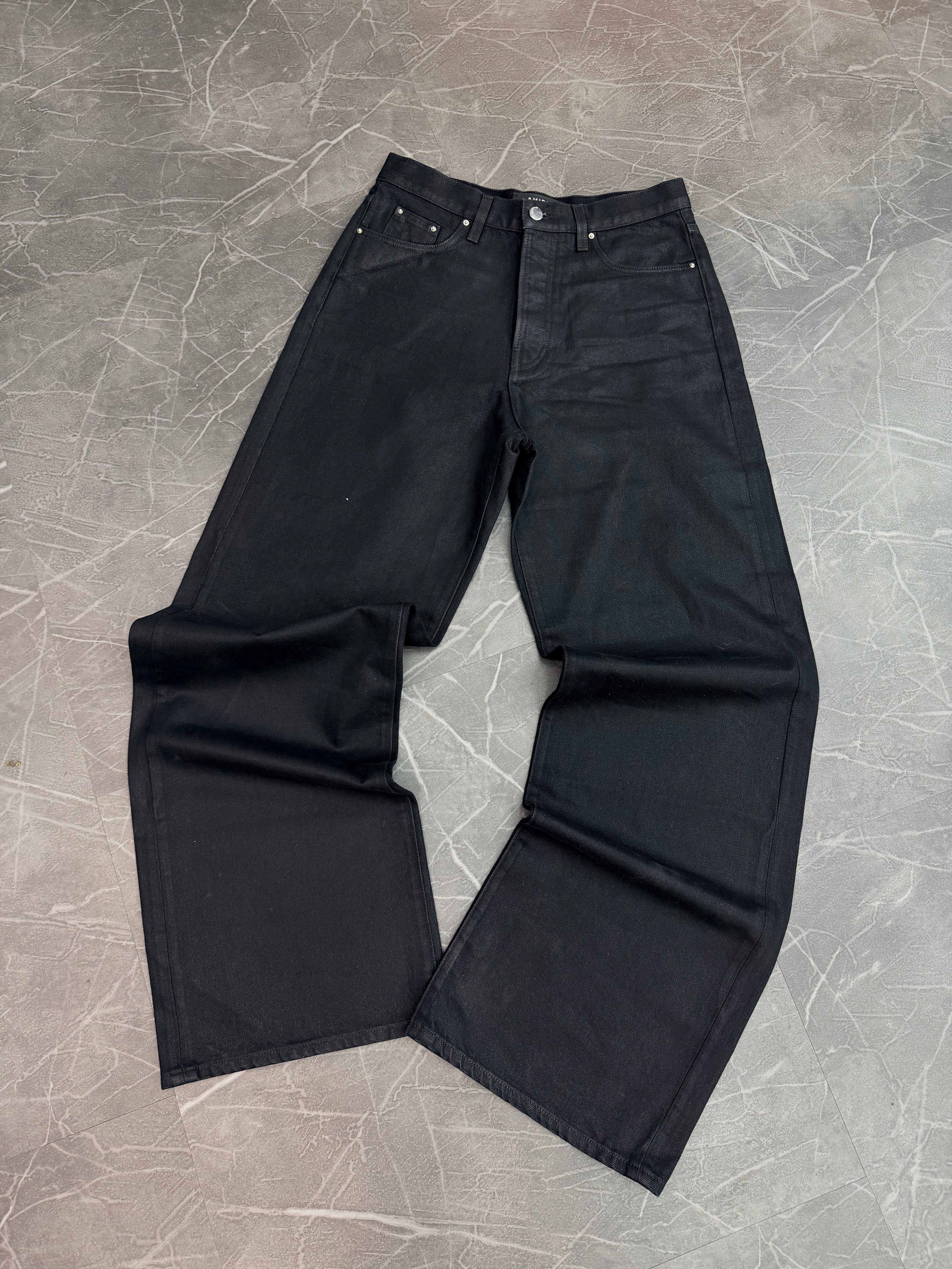 Amiri Waxed Denim “Black” (28)