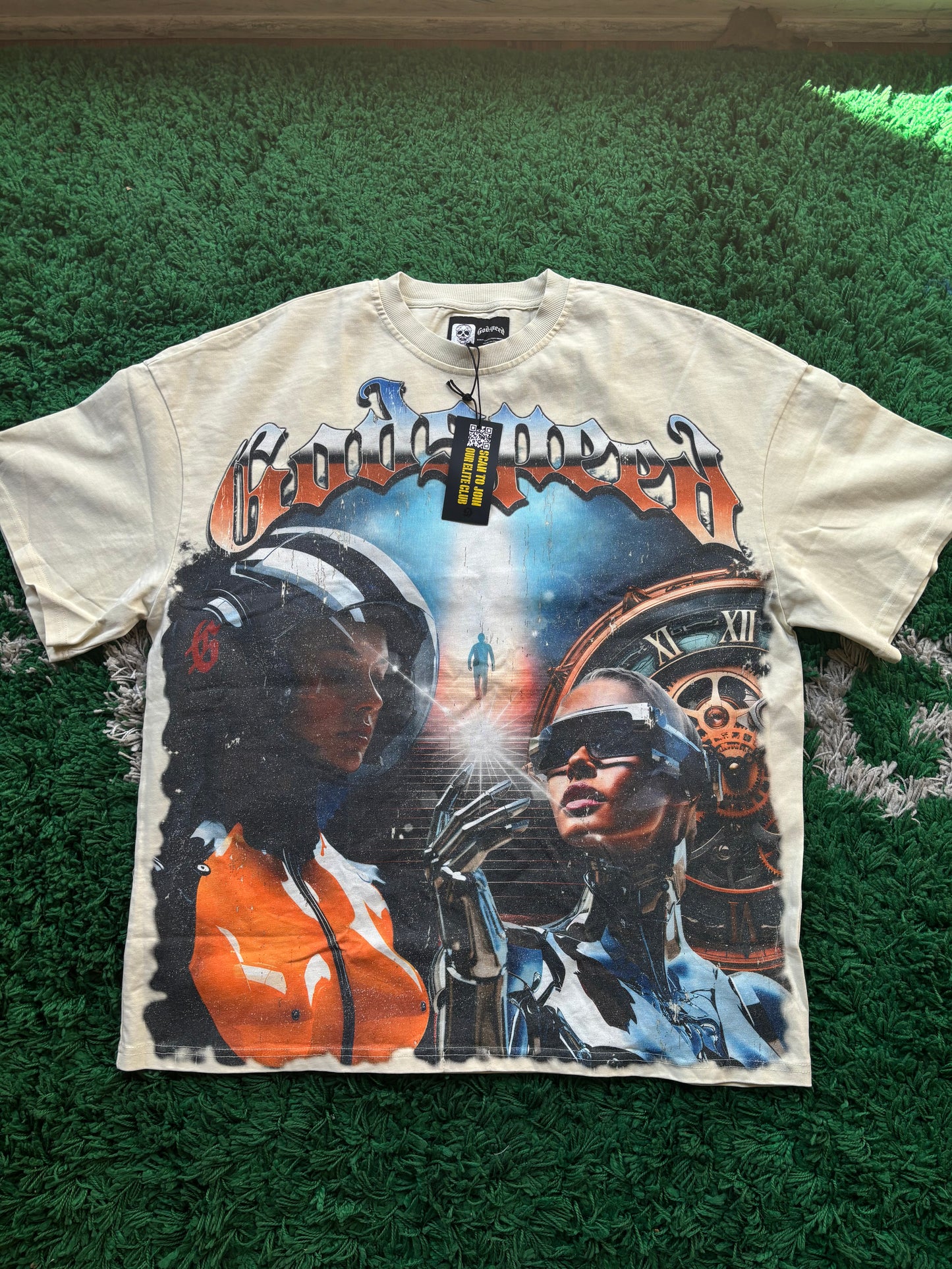 Godspeed Astronaut Tee “Cream”