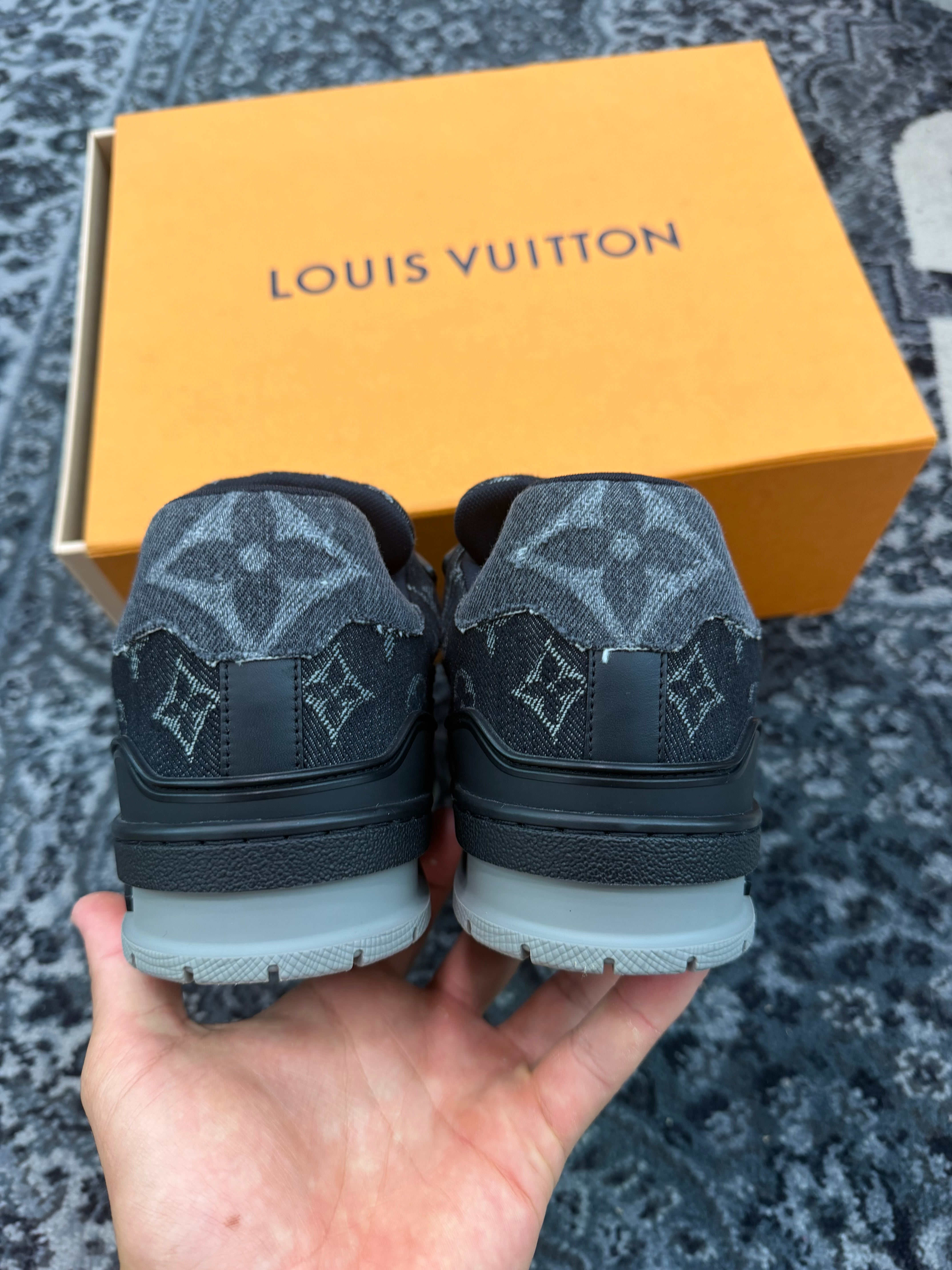 Louis Vuitton Trainer “Black Monogram Denim”