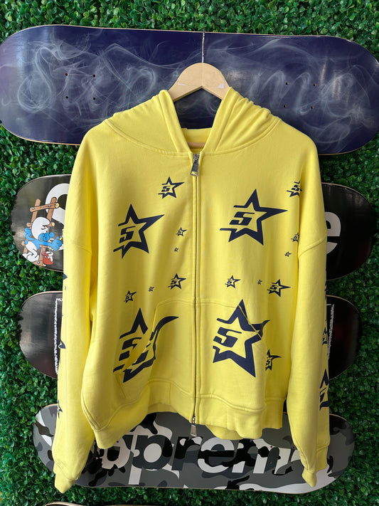 Sp5der Zip Up Hoodie “5 Star”