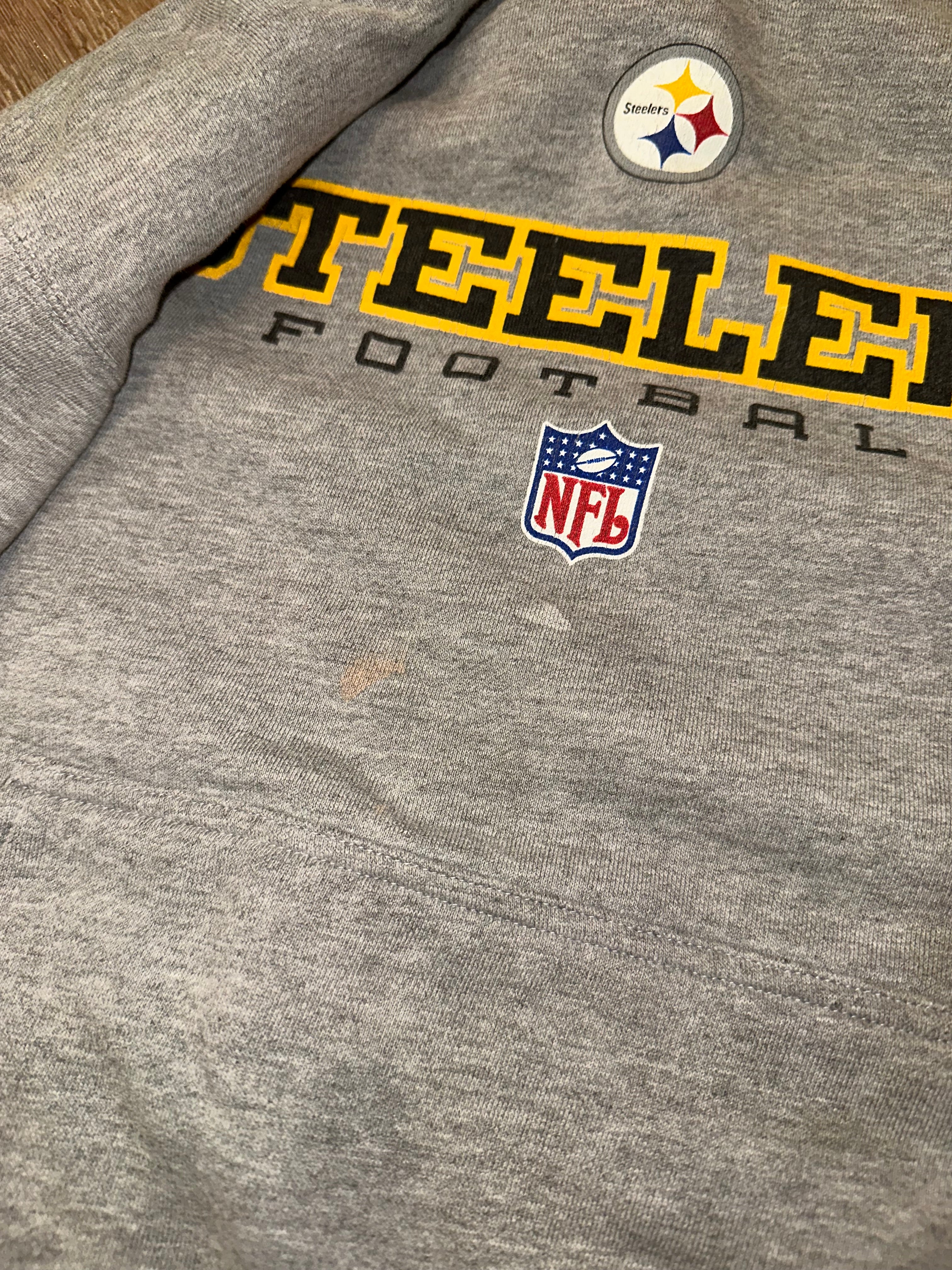 Steelers Hoodie NFL Team Apparel Early 2000s (M)