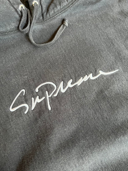 Supreme Script Logo Hoodie “Black”