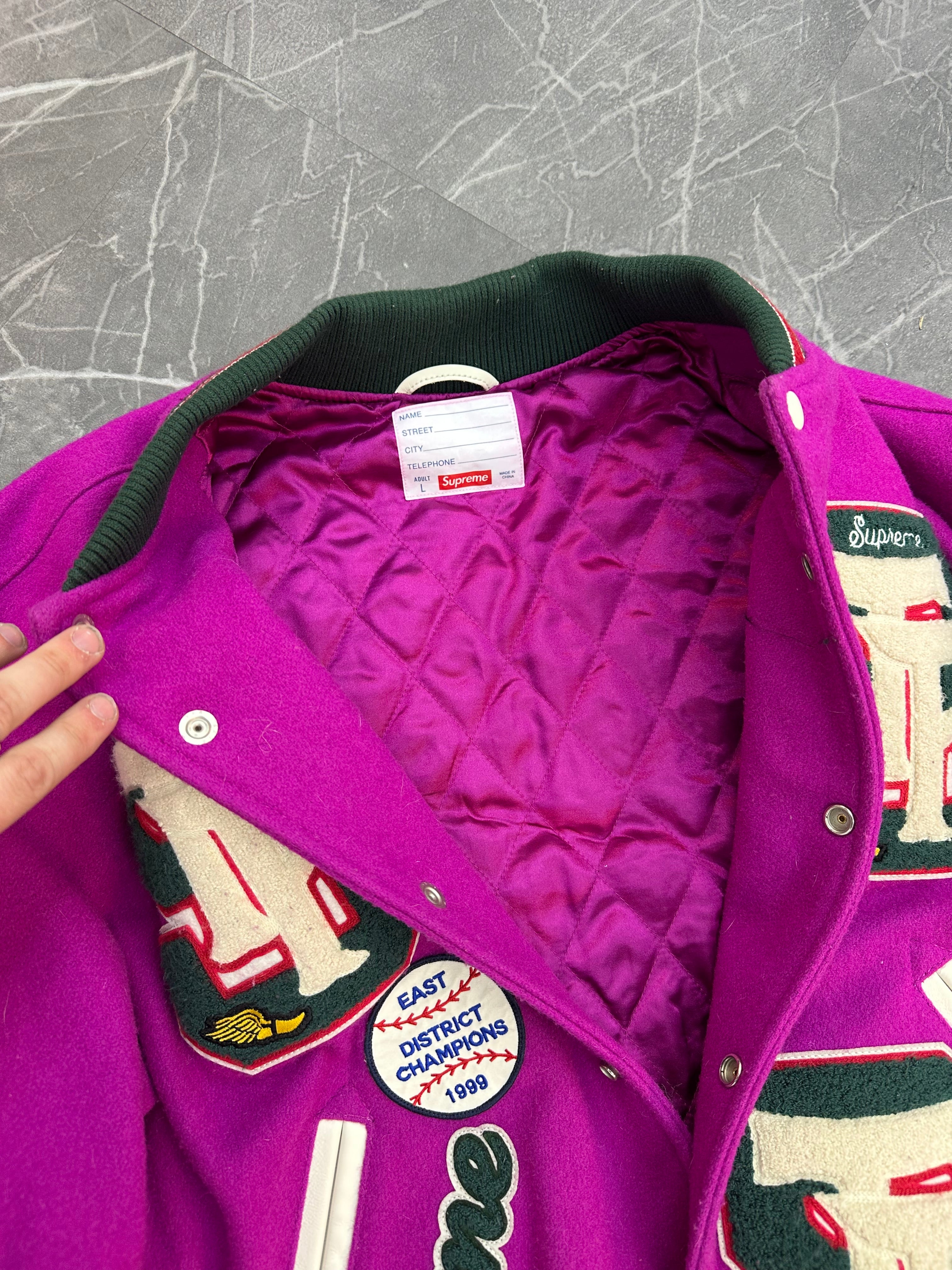 Supreme Drill Team Varsity Jacket Magenta