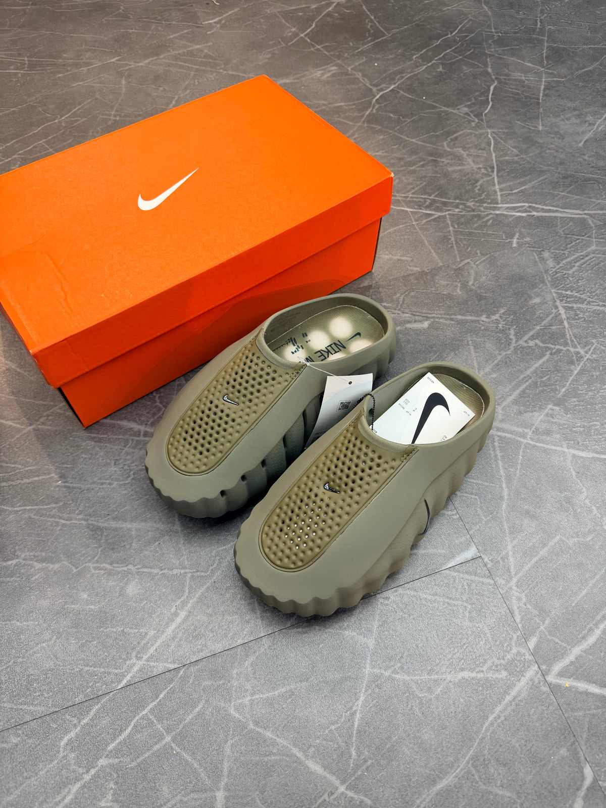 Nike Mind 001 Slide Tarp Green (Women's)