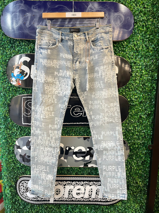 Purple Brand Jeans “Purple Logo Blue” (33)