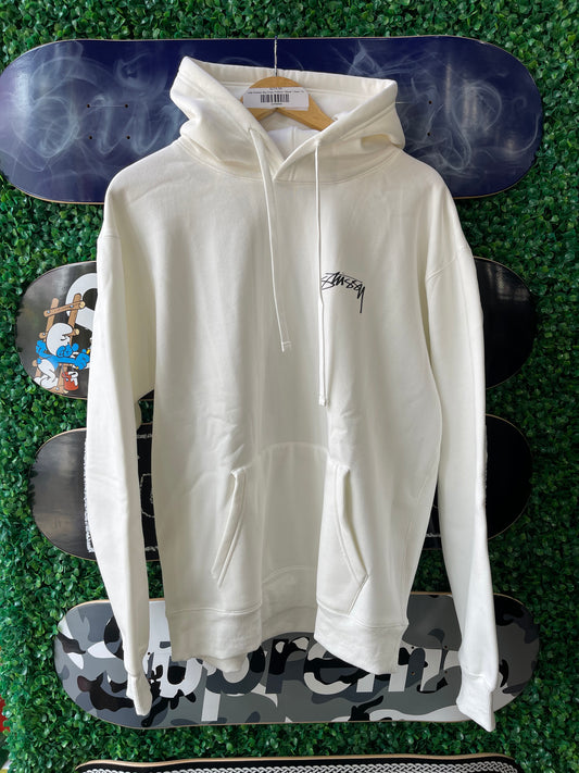 Stussy Modernism Logo Hoodie “White”