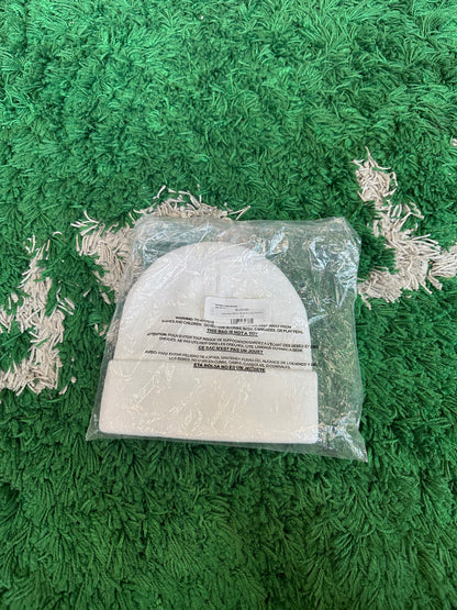 Supreme White Motion Logo Beanie