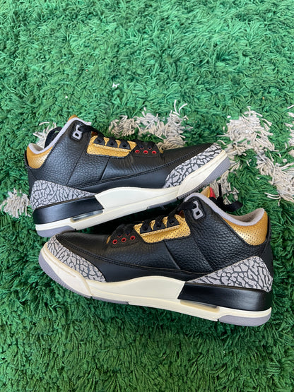 Jordan 3 “Black Cement Gold”