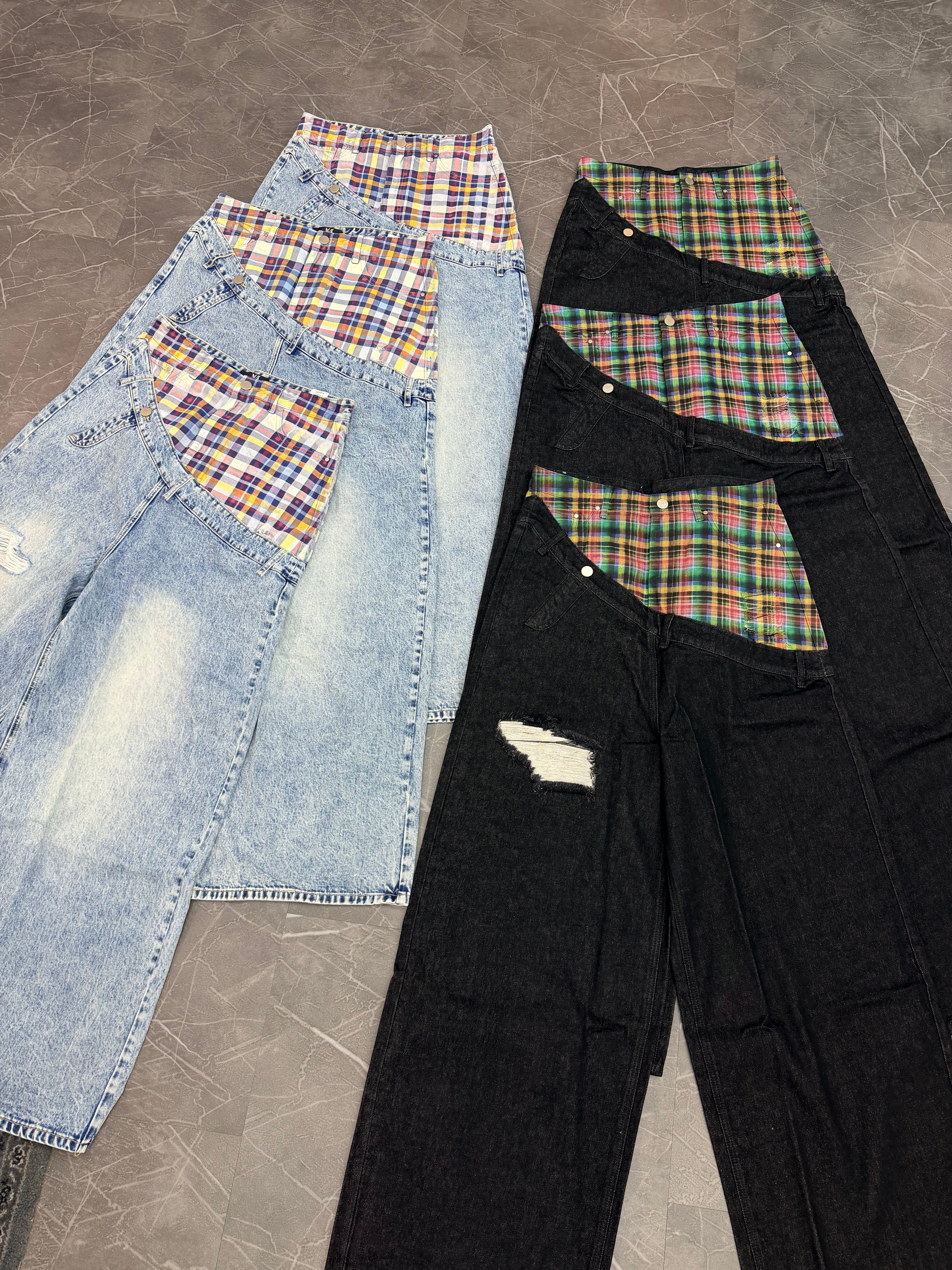 Misfit Mania Slanted Runway Denim Black