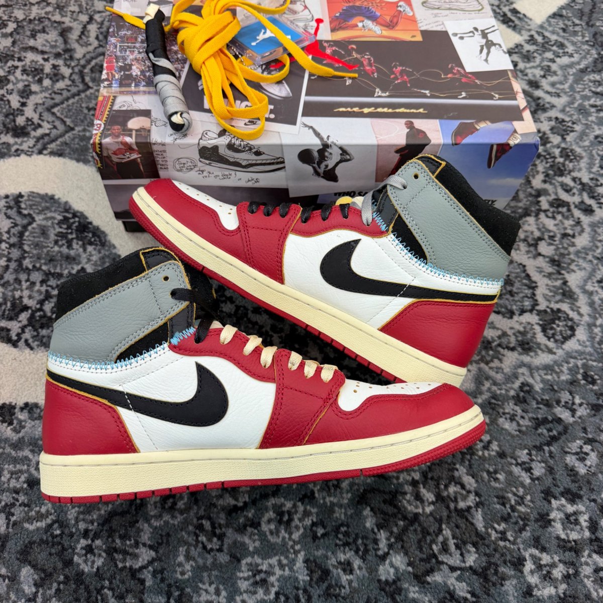 Jordan 1 Retro High OG SP Union LA Chicago Shadow (Size 9) (Lightly Worn)