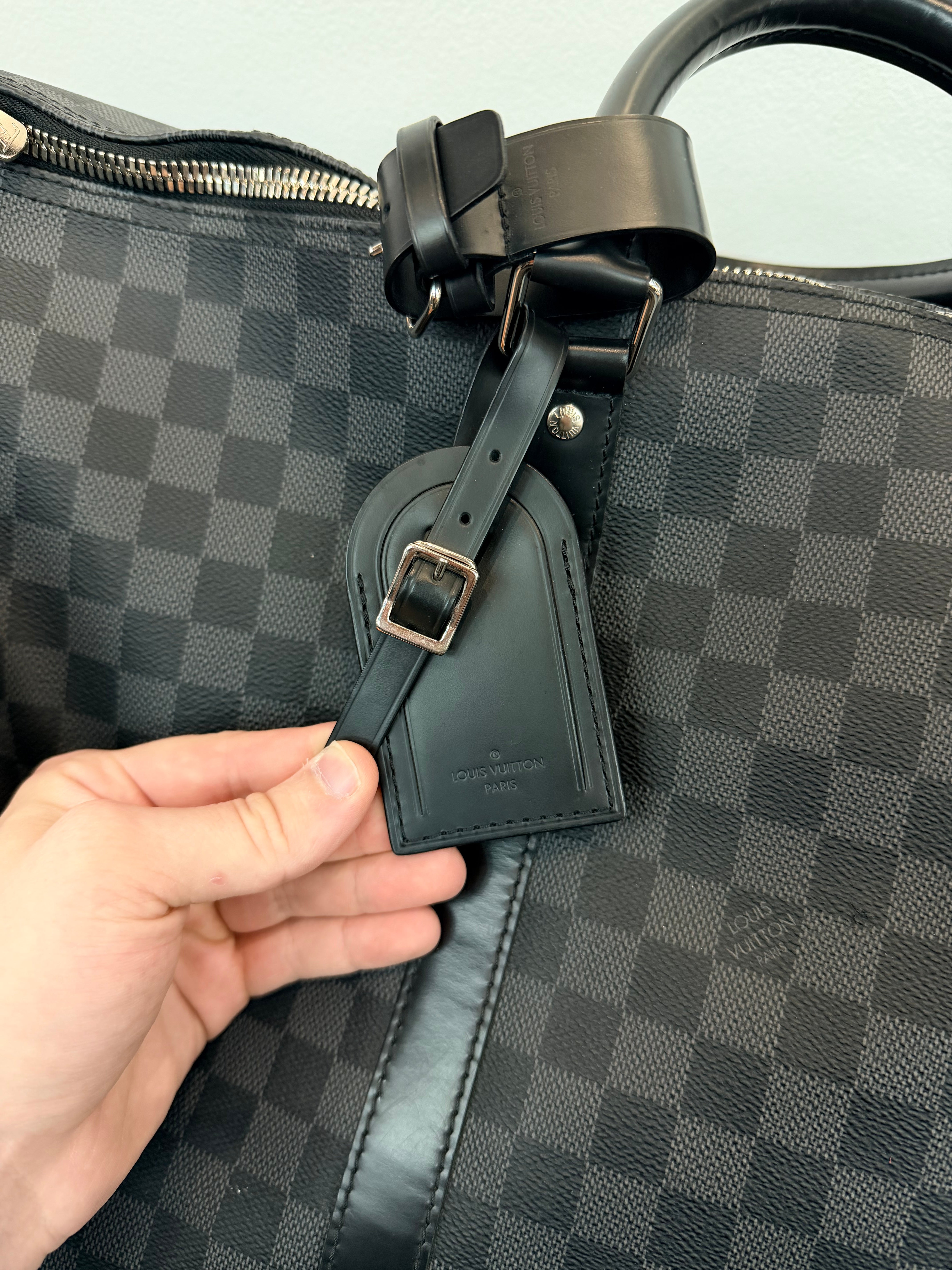 Louis Vuitton Black Monogram Duffle Bag