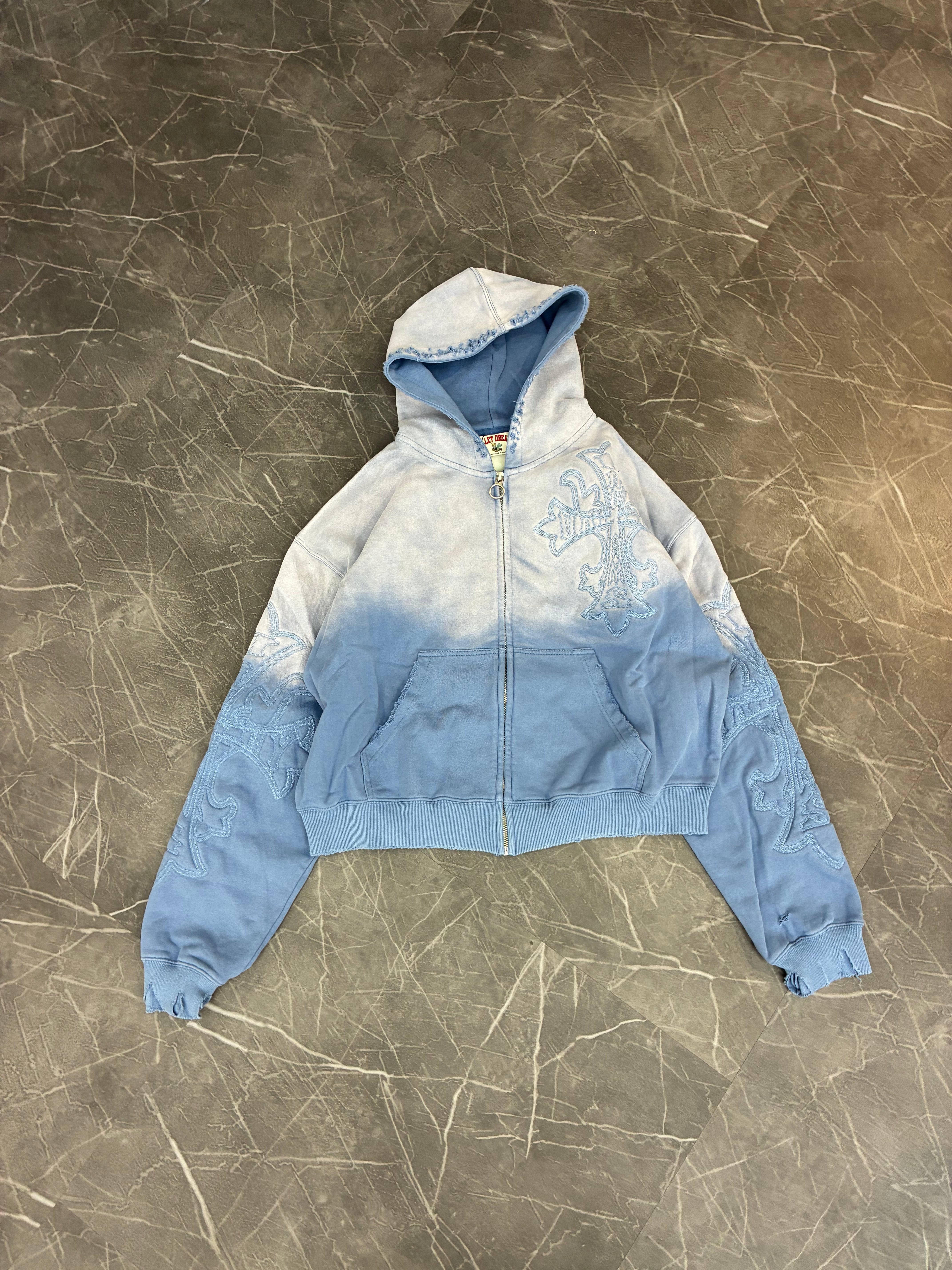 Vale Forever Carver Zip Up Hoodie “Ice Blue”