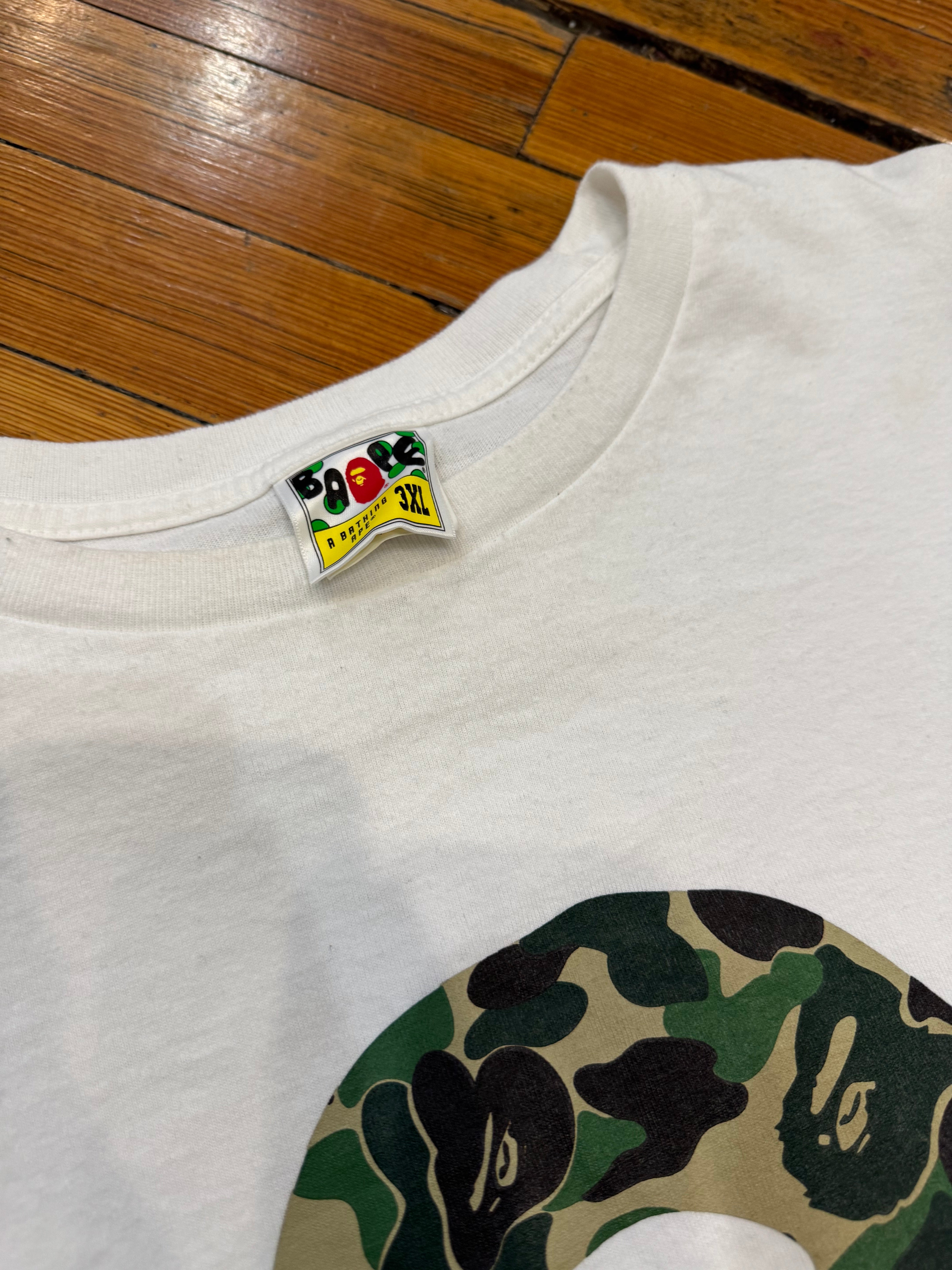 Bape ABC Camo Head Tee “White”