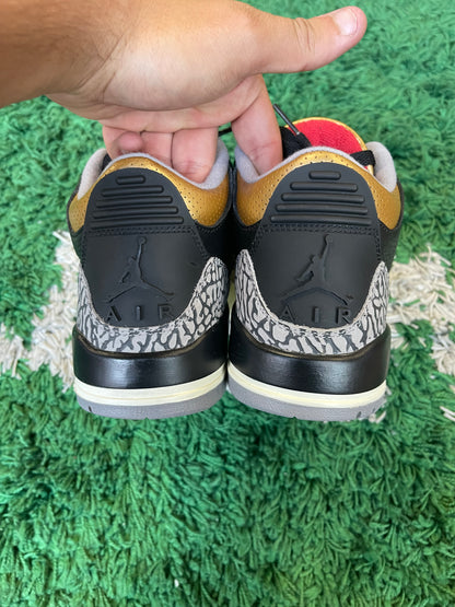 Jordan 3 “Black Cement Gold”
