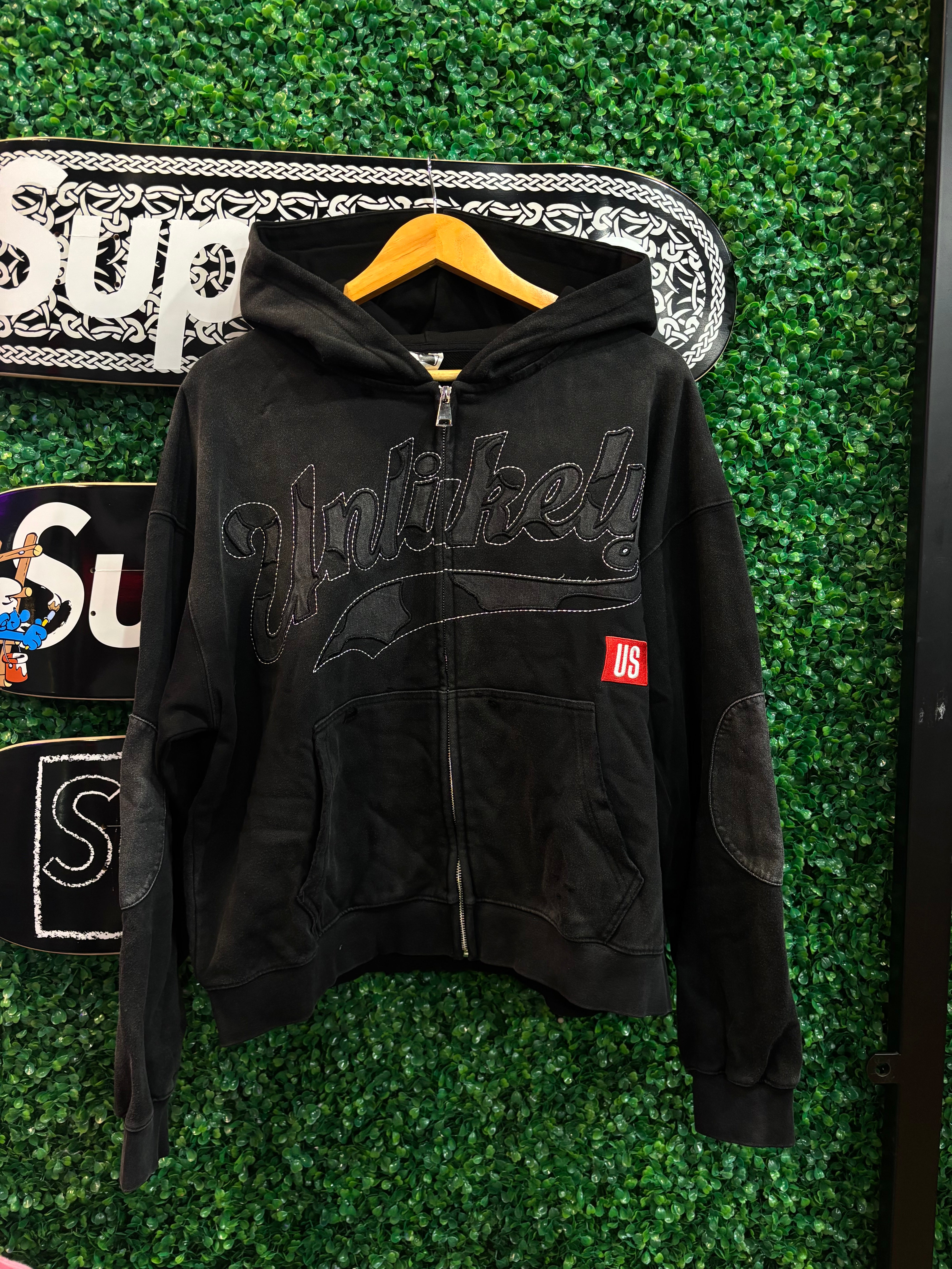 Unlikely Streetwear Denim Patch Jacket “Black”