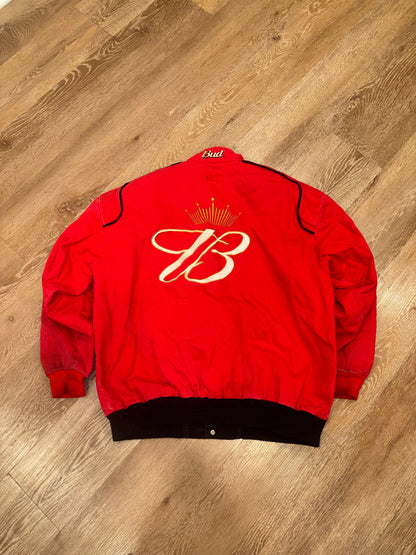 Red Budweiser NASCAR Racing Jacket (XL)