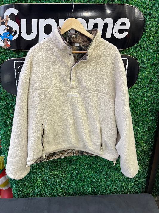 Supreme Polartec Shearling Reversible Pullover “HTC Fall Camo”
