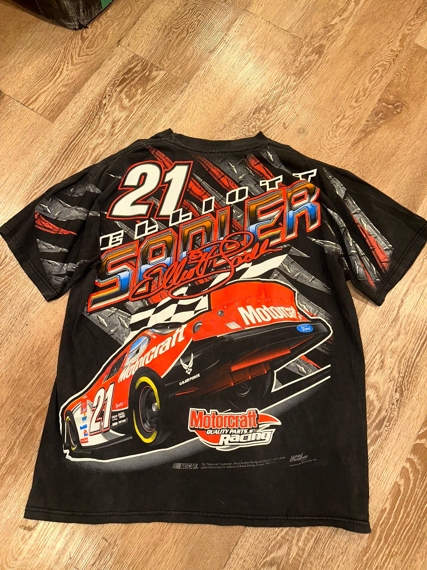 Vintage NASCAR Elliott Sadler Motorcraft Racing Tee (XL)