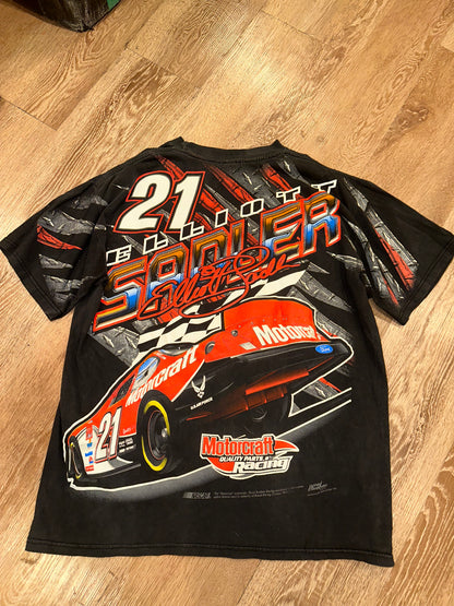 Vintage NASCAR Elliott Sadler Motorcraft Racing Tee (XL)