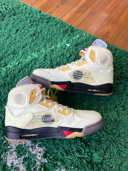 Jordan 5 x Off White “Sail”
