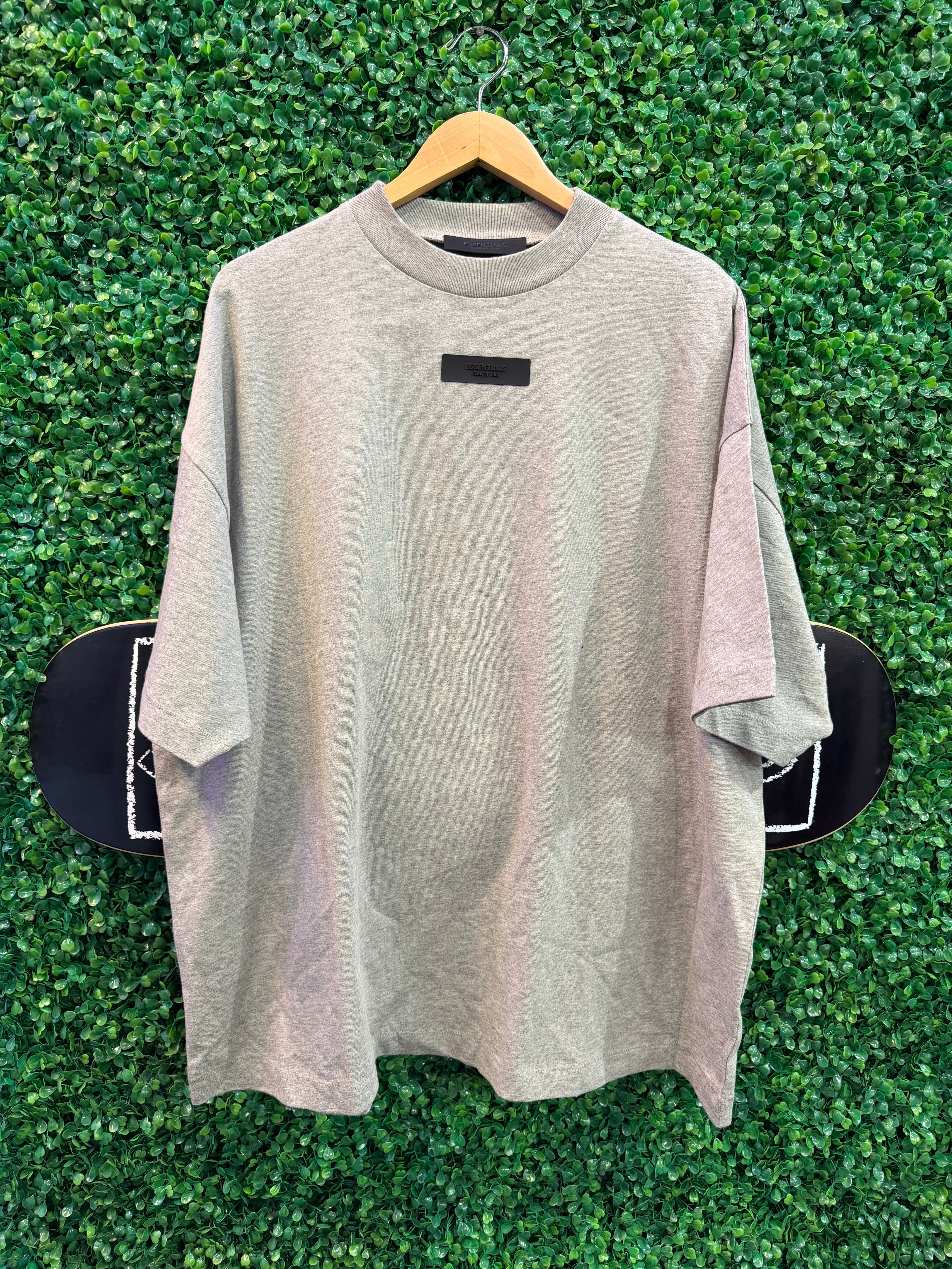 Essentials Tee Front Logo “Dark Grey”