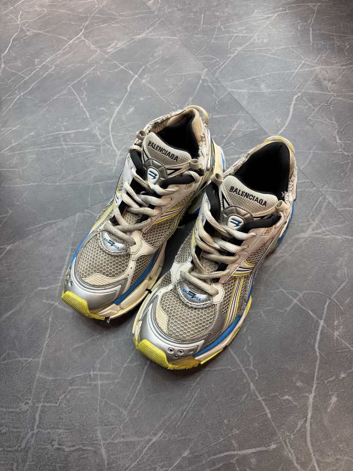 Balenciaga Runner White Yellow Blue