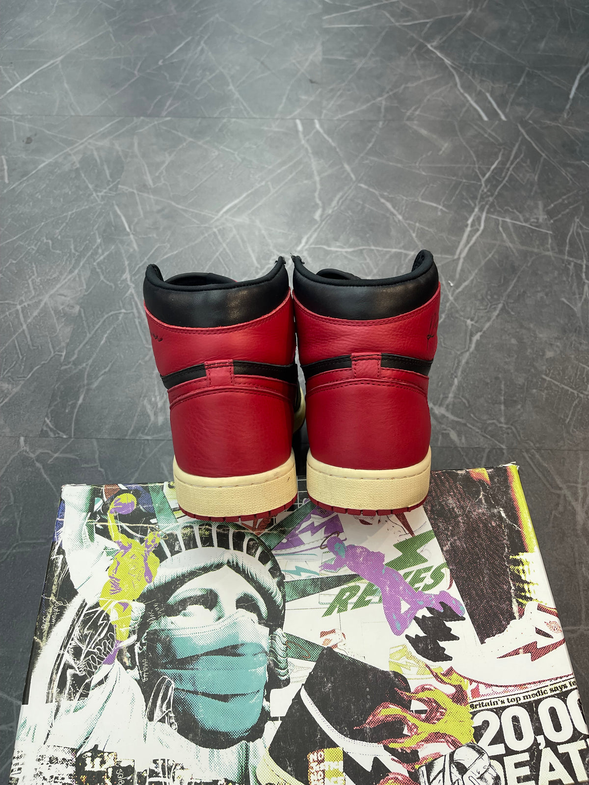 AIR KIYS Paris “Black Red” (Size 10.5) (Lightly Worn)