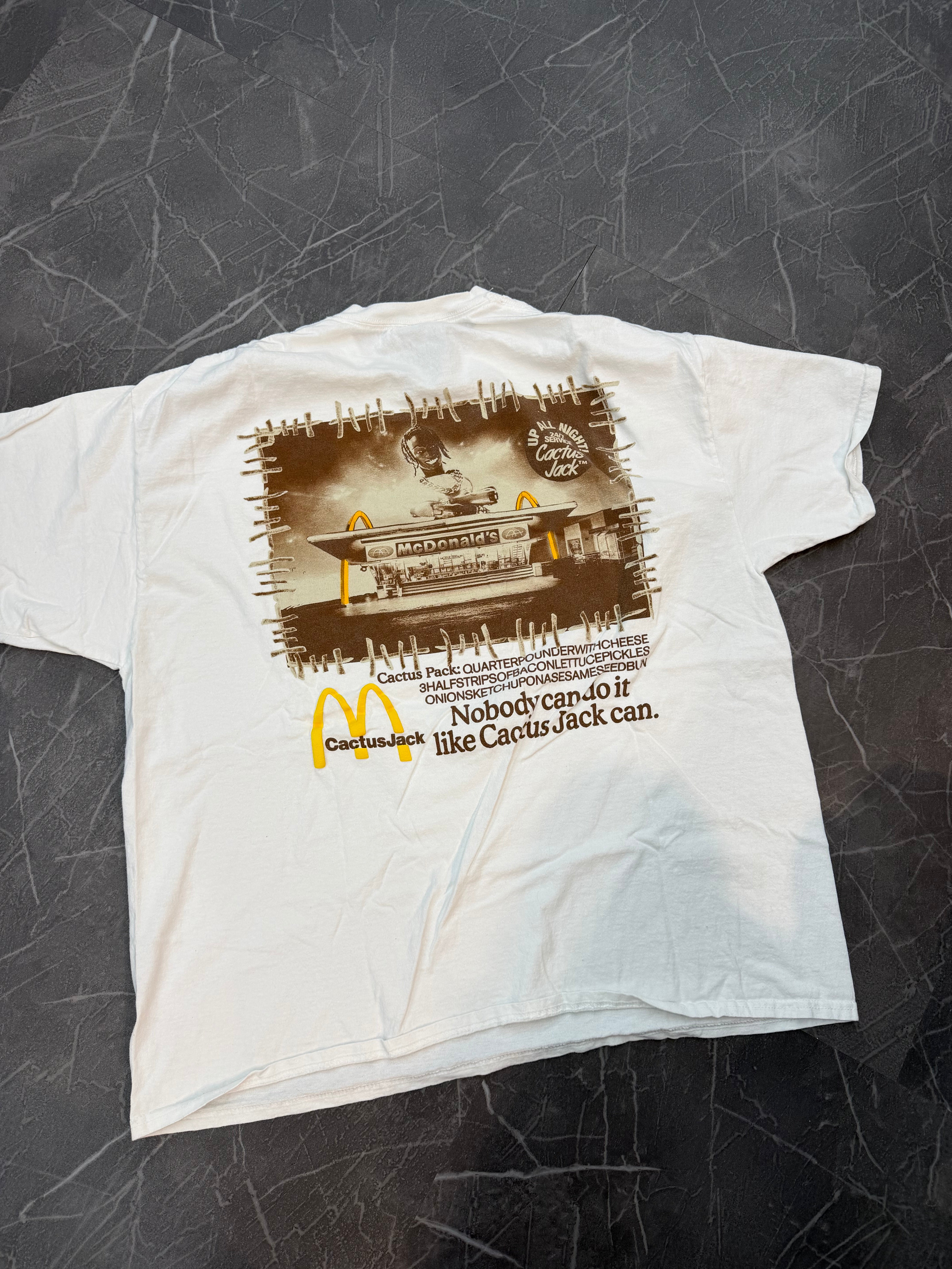 Travis Scott x McDonald’s Vintage Action Tee “White”