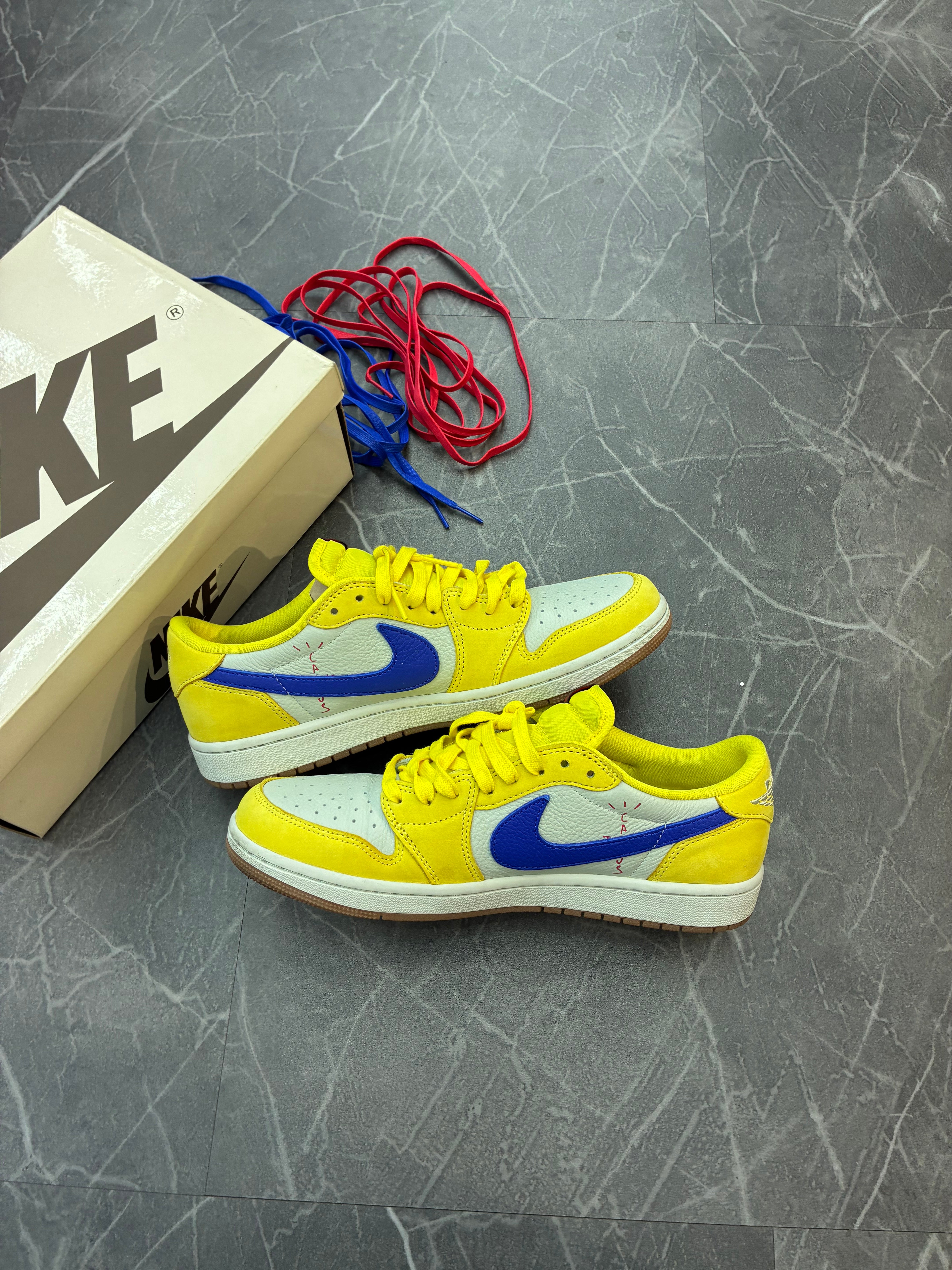 Travis Scott Jordan 1 Low “Canary”