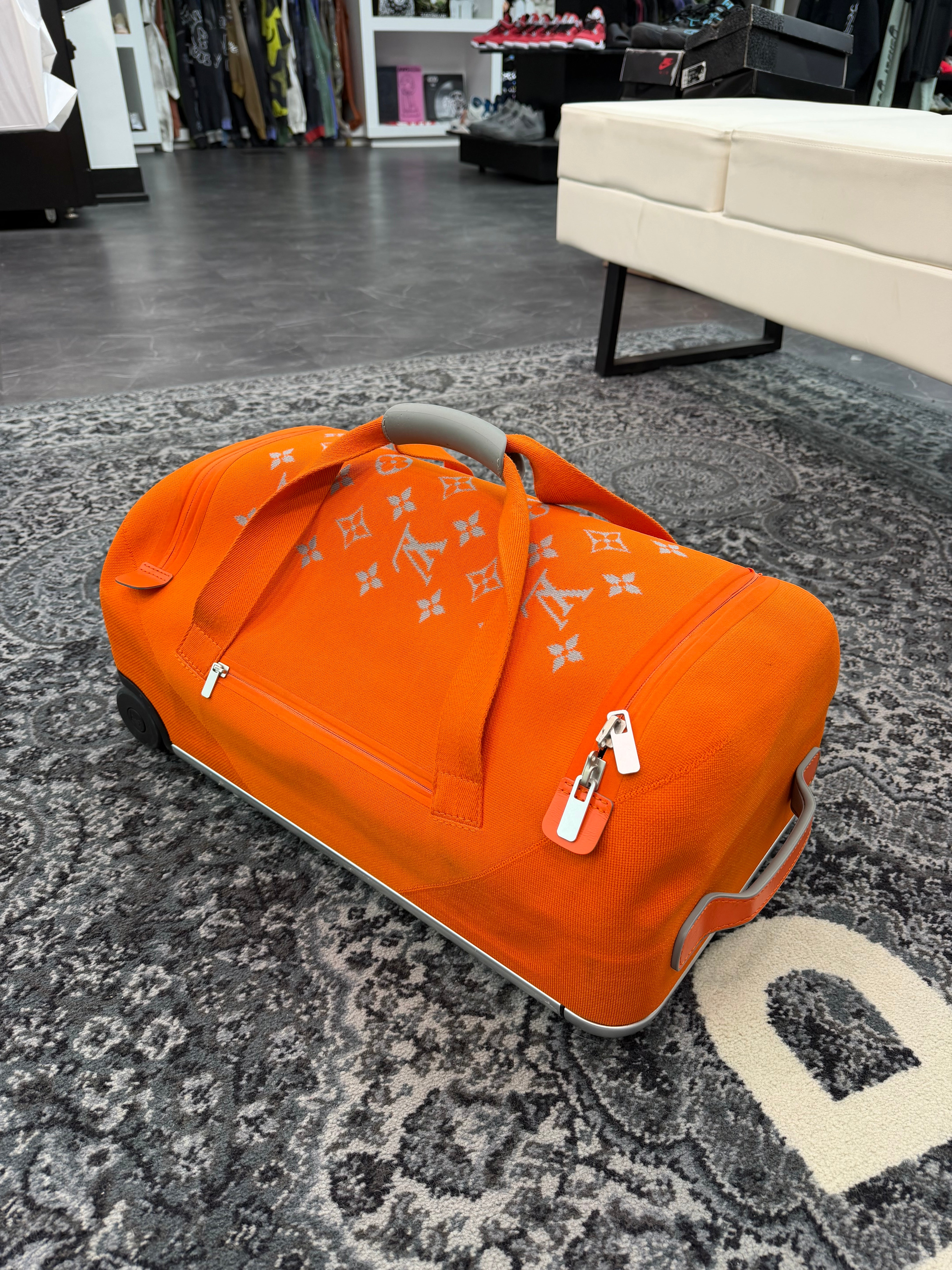 Louis Vuitton Horizon Duffle / Suit Case Soft Orange