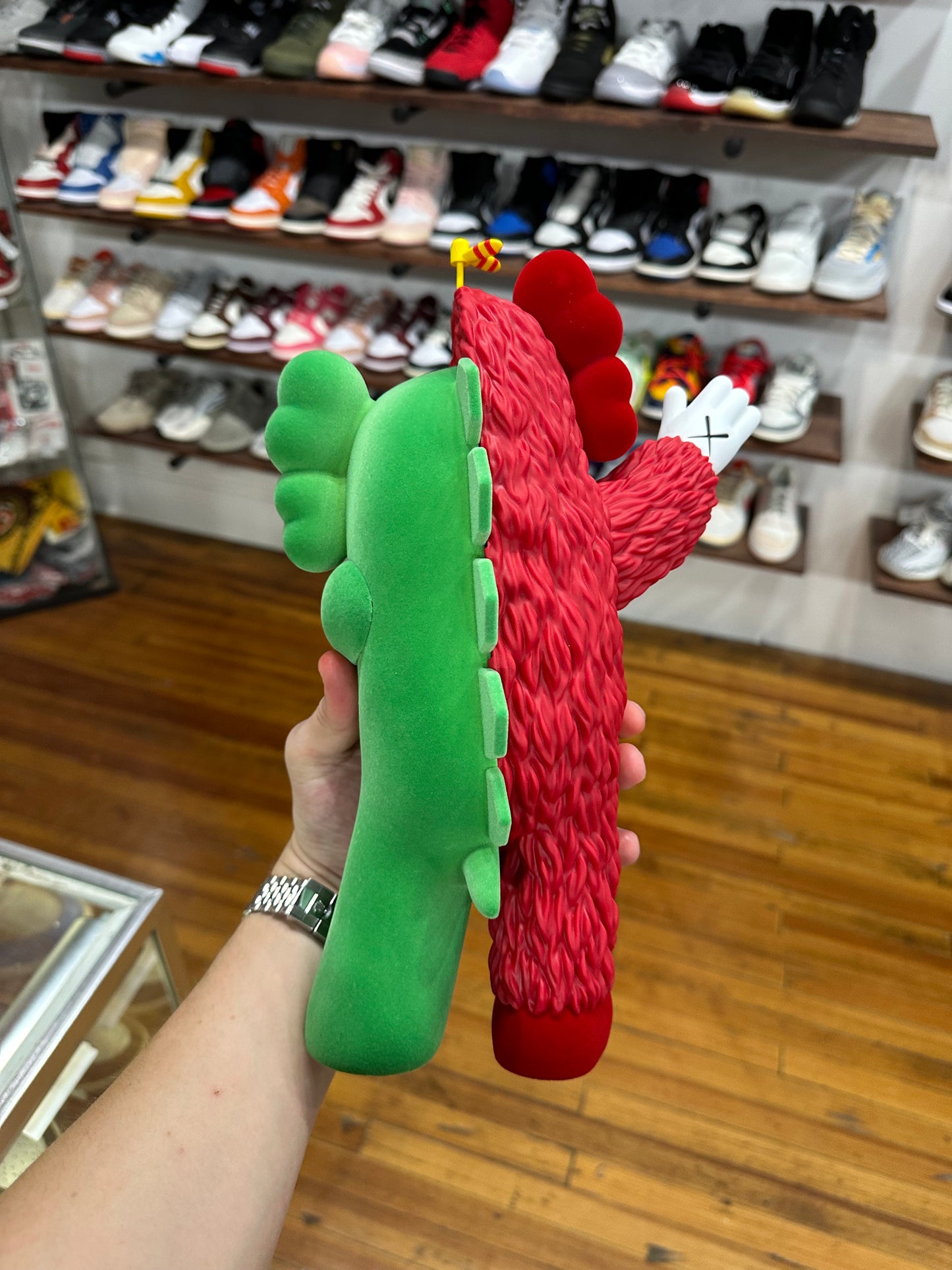 KAWS KACHAMUKKU Vinyl Figure “Red Green”