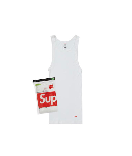 Supreme Tagless Tanks 3 Pack White